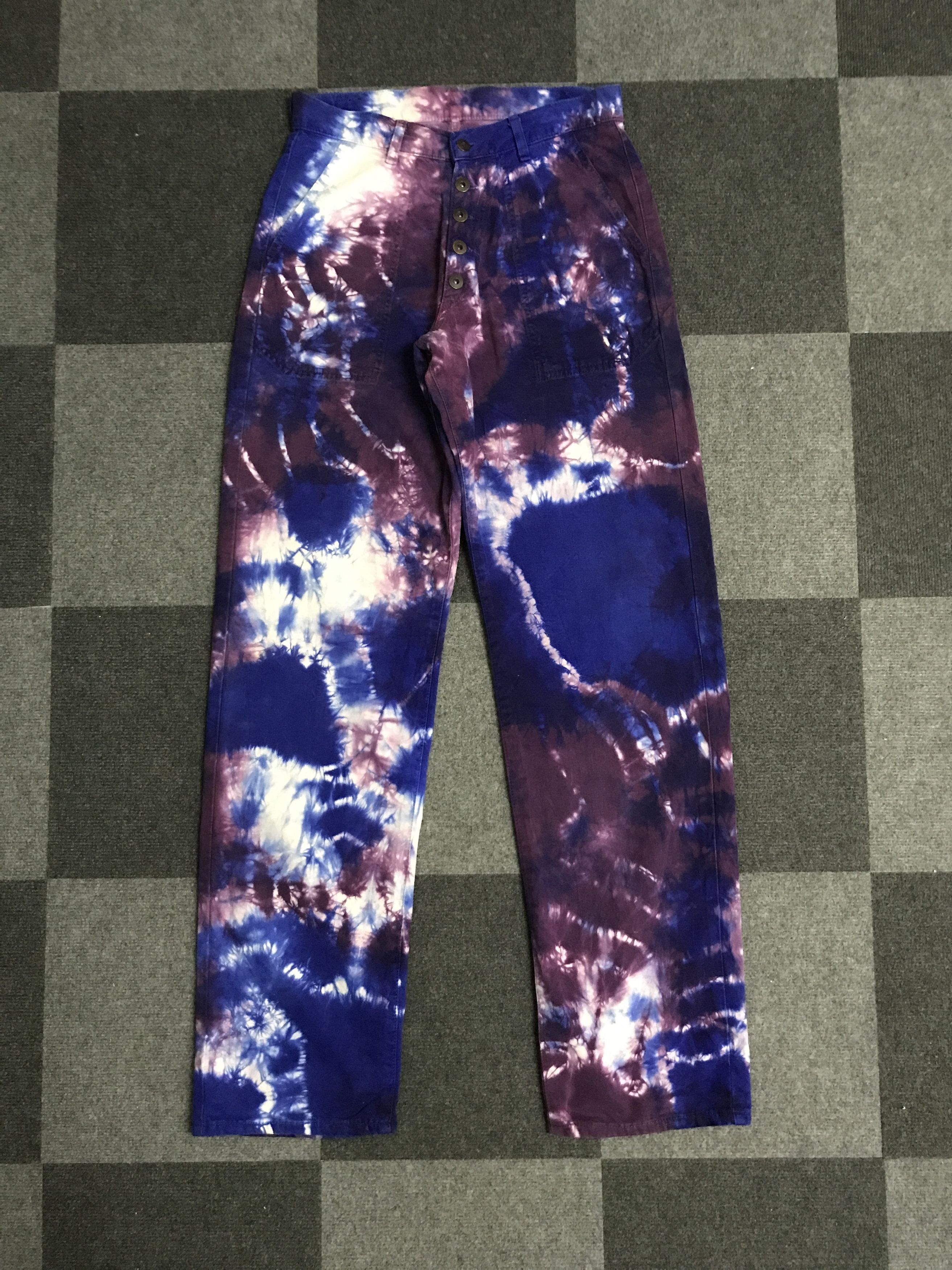 Fiorucci P59 FIORUCCI Italu Archival Tye Dye Baker Pant Size US 29 - 1 Thumbnail