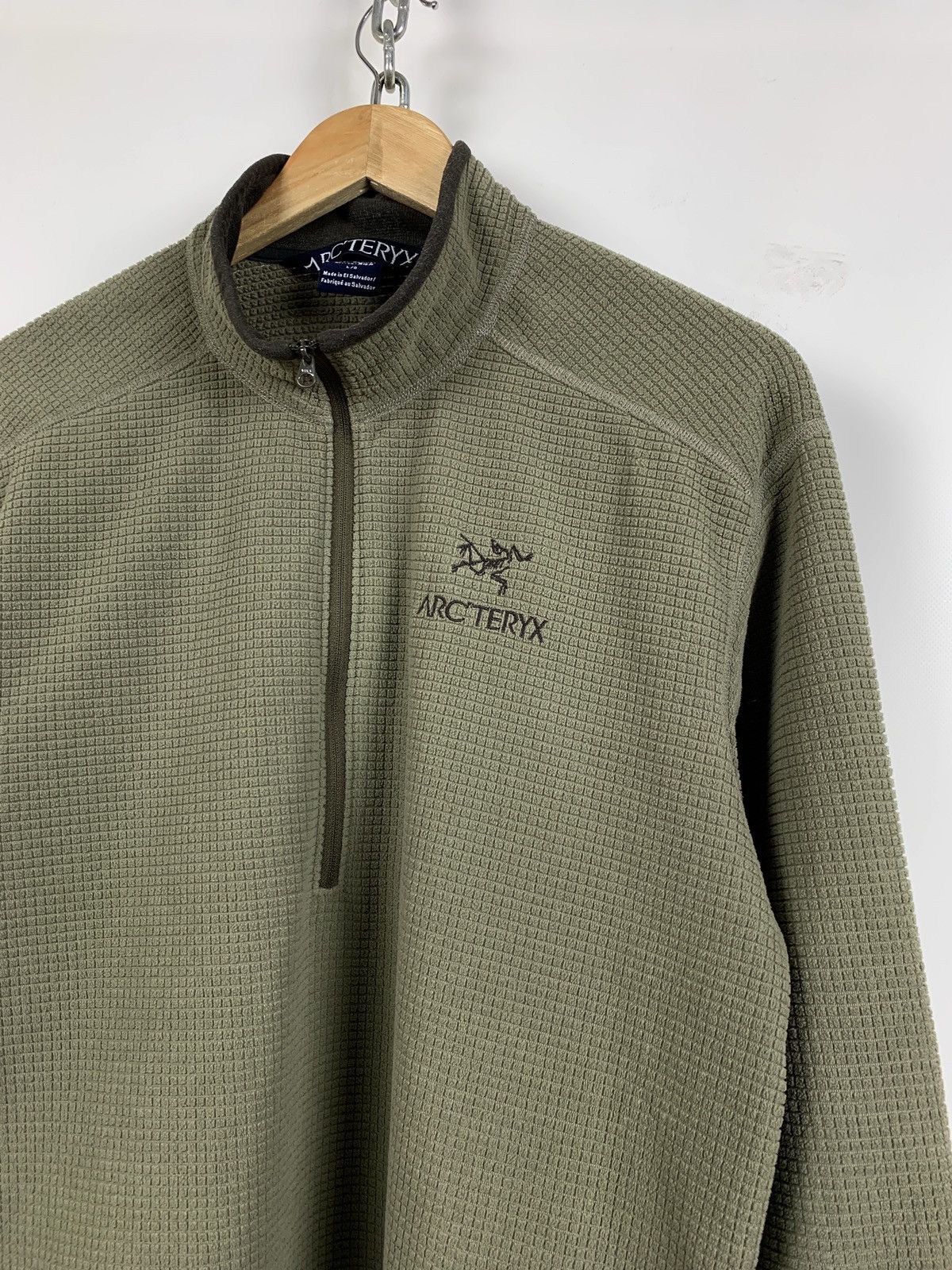 Arc'teryx Vintage Arcteryx Polartec Waffle Fleece Half Neck Zip Jacket Size US L / EU 52-54 / 3 - 3 Thumbnail