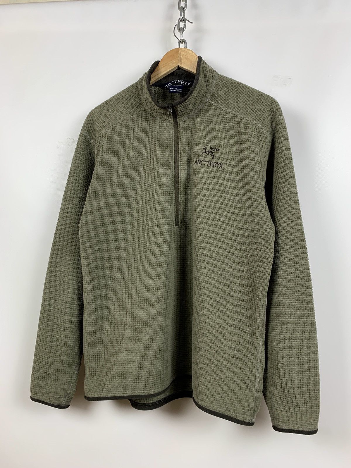 Arc'teryx Vintage Arcteryx Polartec Waffle Fleece Half Neck Zip Jacket Size US L / EU 52-54 / 3 - 1 Thumbnail