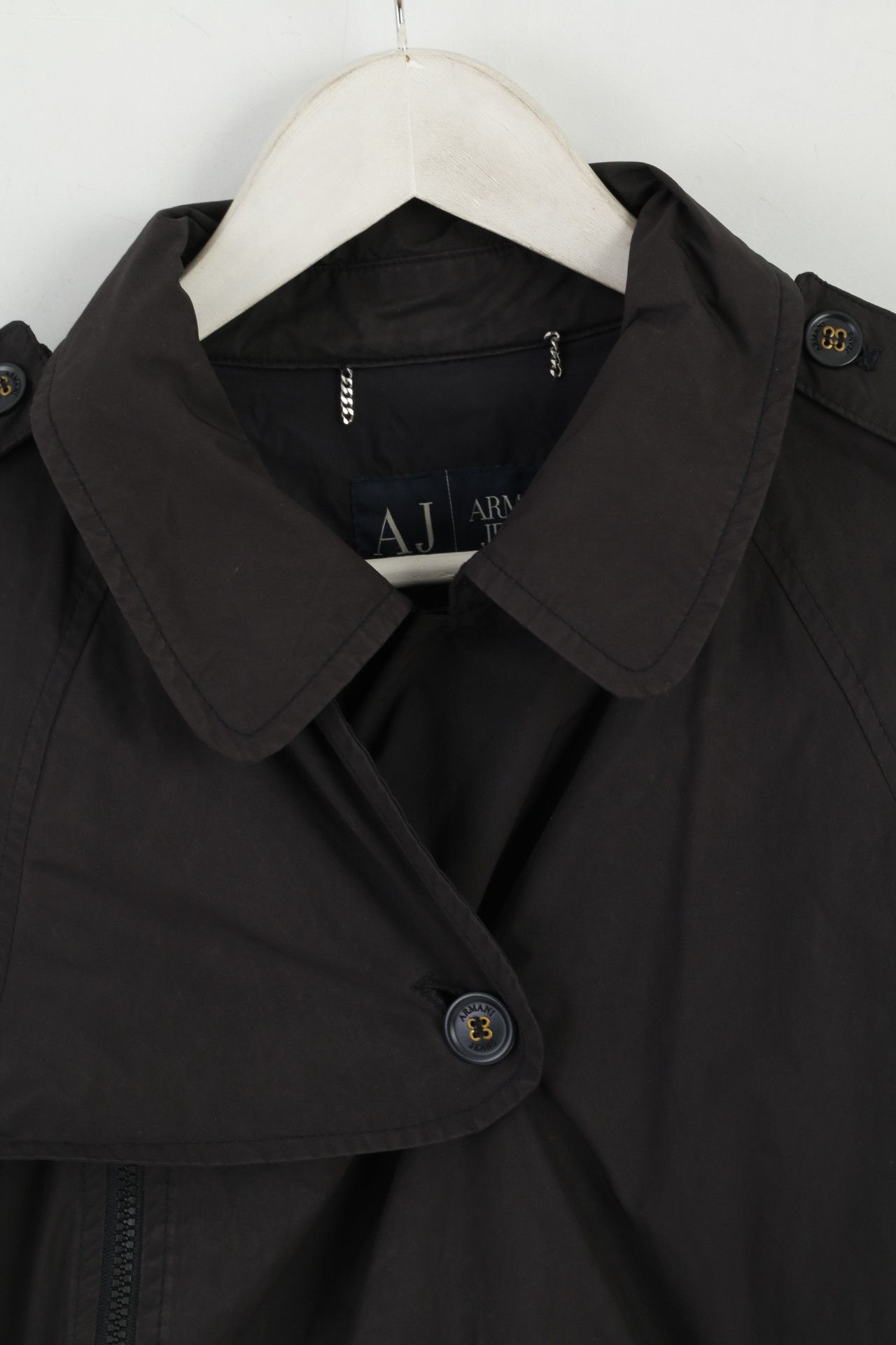 Armani Armani Jeans Women 6 S Jacket Black Zip Up 3062 Size M / US 6-8 / IT 42-44 - 3 Thumbnail
