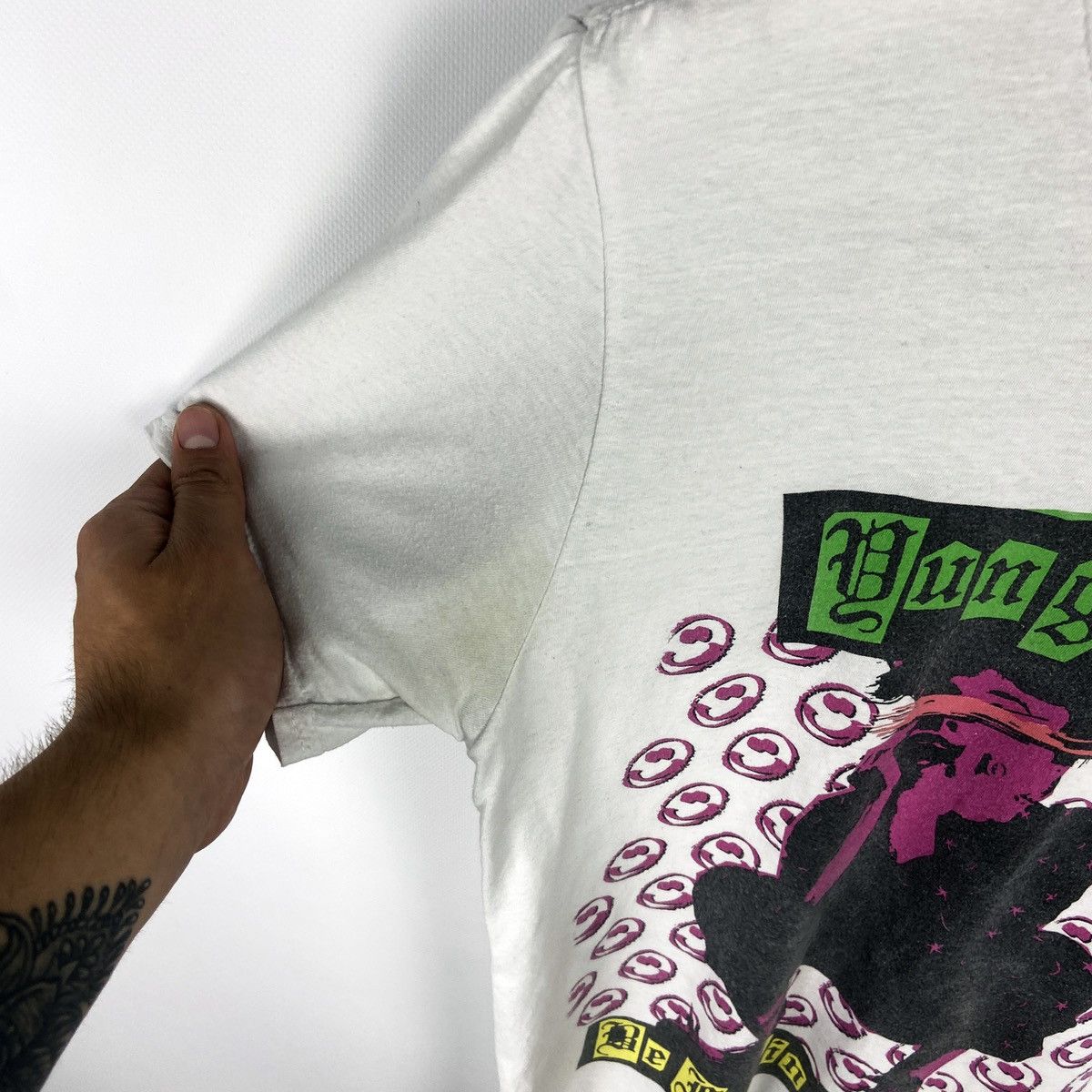 Band Tees Yung Blud Be fookin happy rap tee 2020 Album tour tee size M Size US M / EU 48-50 / 2 - 4 Thumbnail