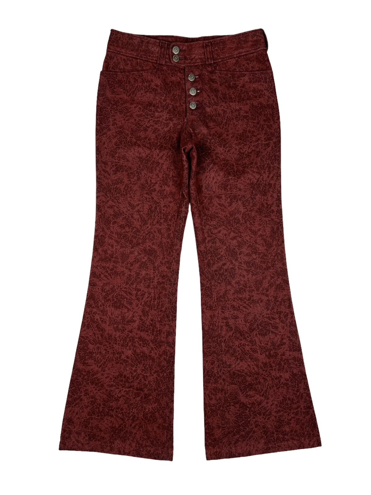 Tornado Mart Tornado Mart 🇯🇵 Motive Printed Flare Pants Size 28" / US 6 / IT 42 - 1 Thumbnail