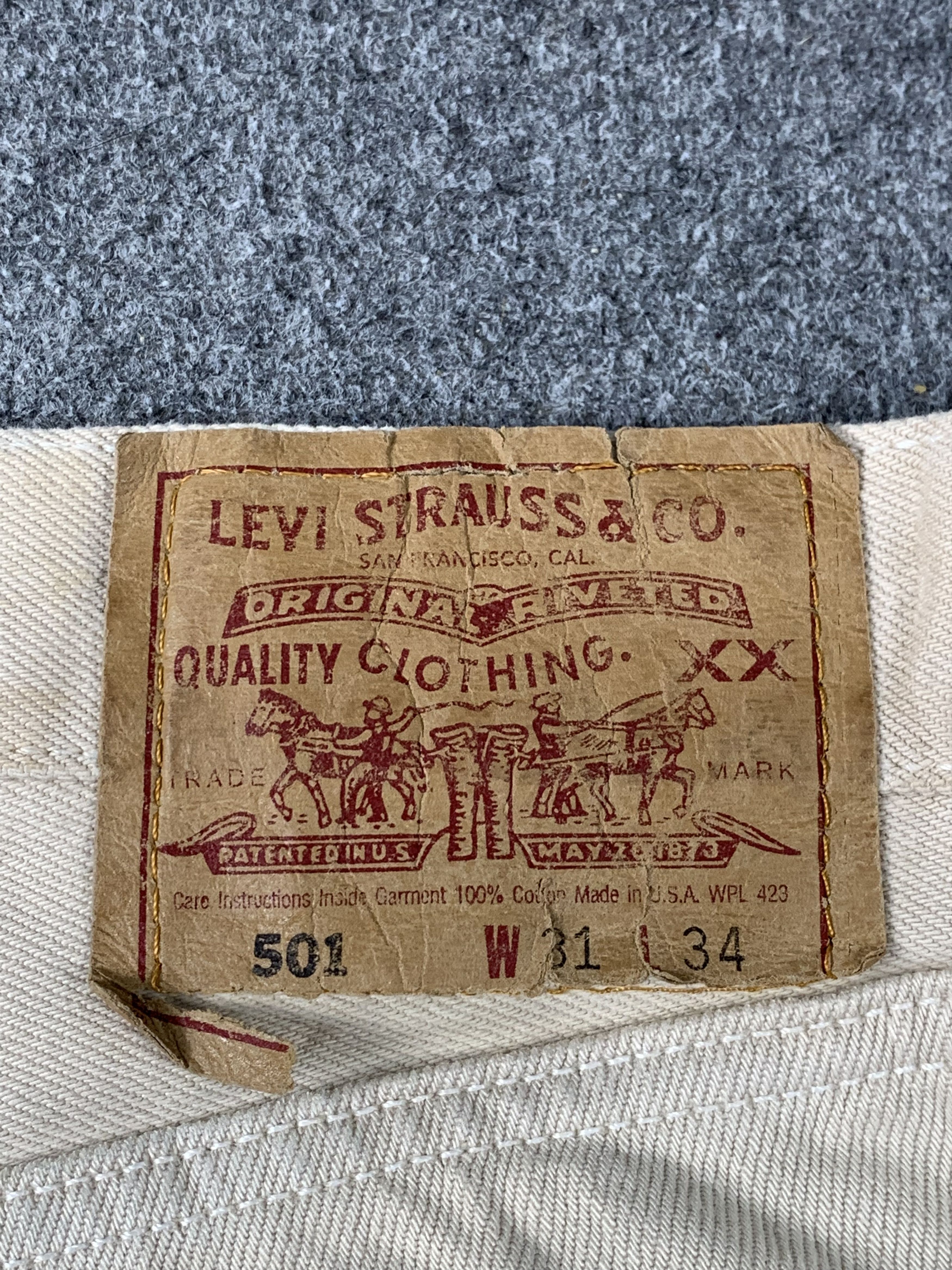 Levi's Vintage 90s Levis 501 Jeans DP1983 Size US 31 - 5 Thumbnail