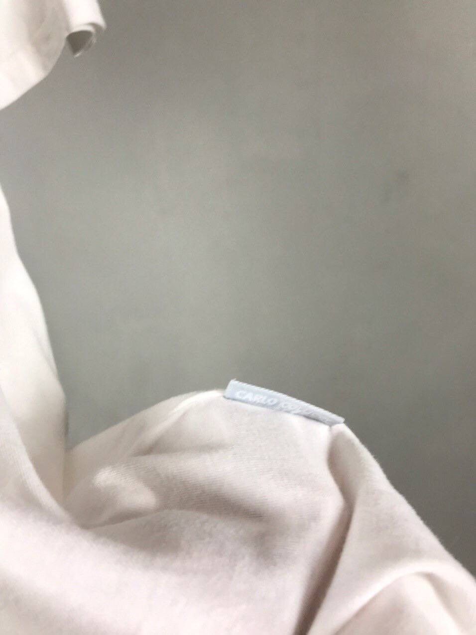 Carlo Colucci Carlo Colucci Luxury White Tee Size US M / EU 48-50 / 2 - 3 Thumbnail