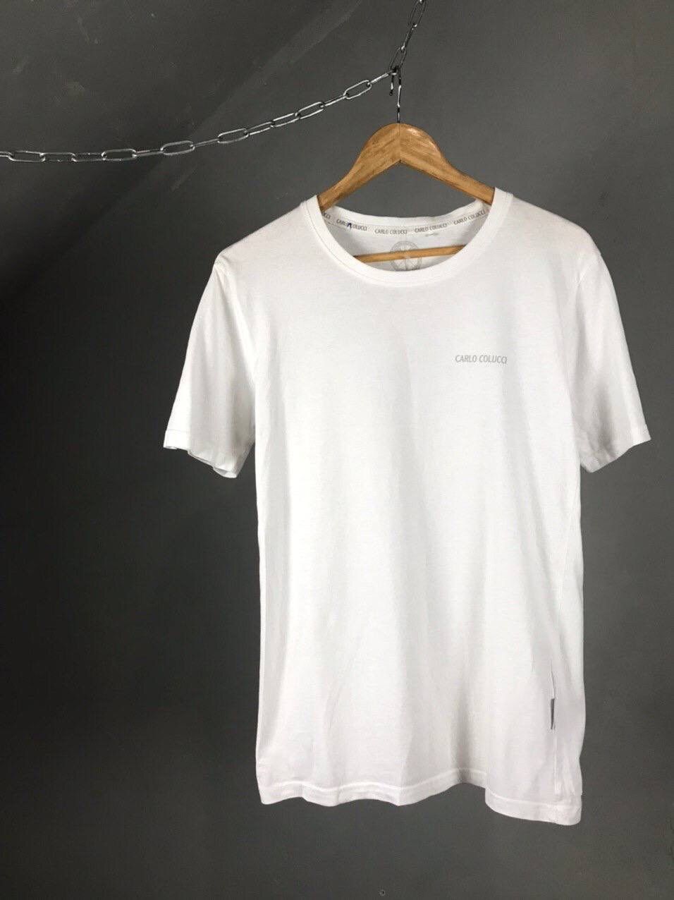 Carlo Colucci Carlo Colucci Luxury White Tee Size US M / EU 48-50 / 2 - 1 Thumbnail