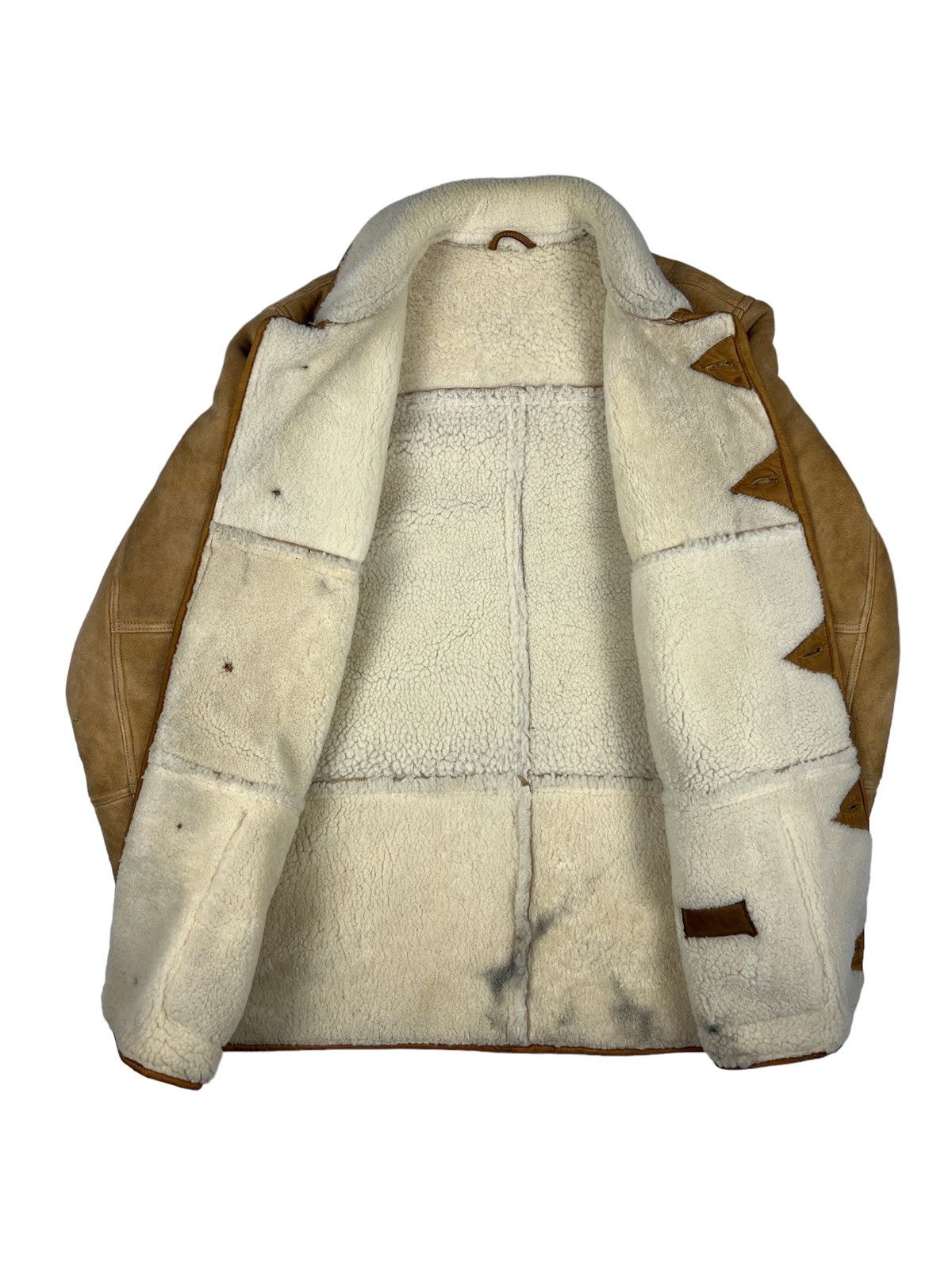 L.L. Bean Vintage LL Bean 🇵🇹 Sherpa Lined Leather Jacket Size US L / EU 52-54 / 3 - 8 Thumbnail