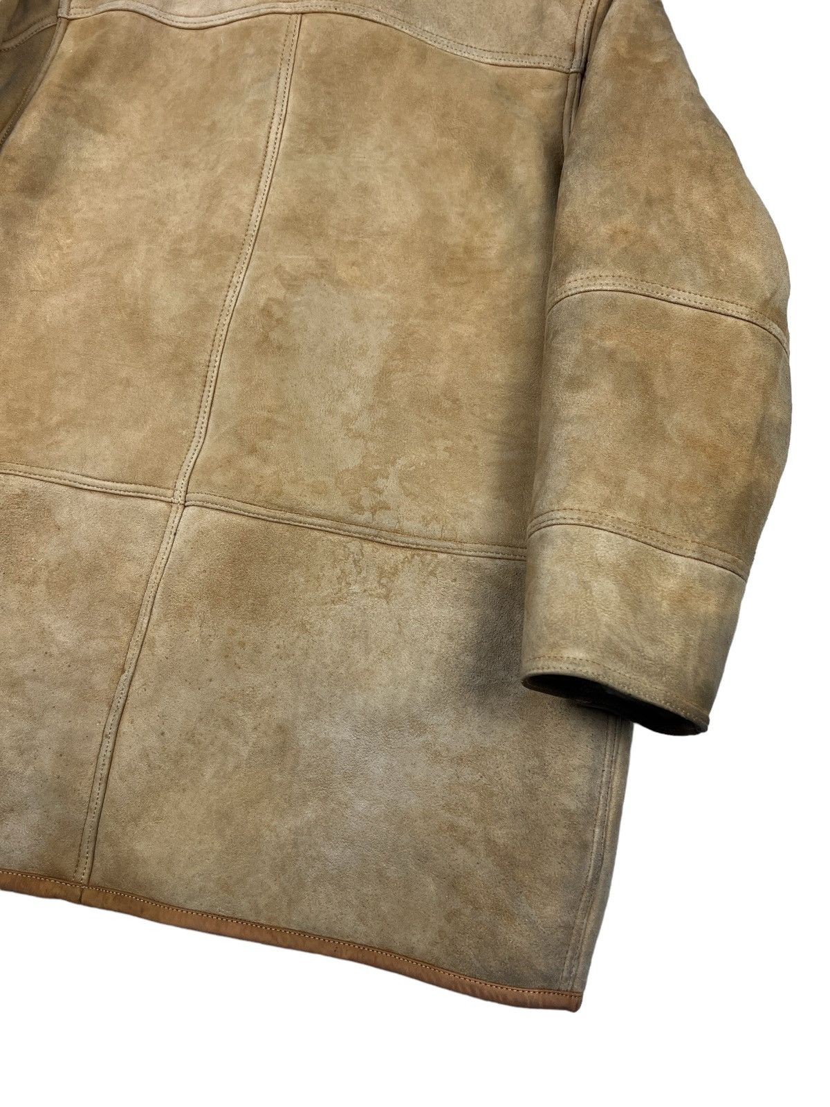 L.L. Bean Vintage LL Bean 🇵🇹 Sherpa Lined Leather Jacket Size US L / EU 52-54 / 3 - 6 Thumbnail