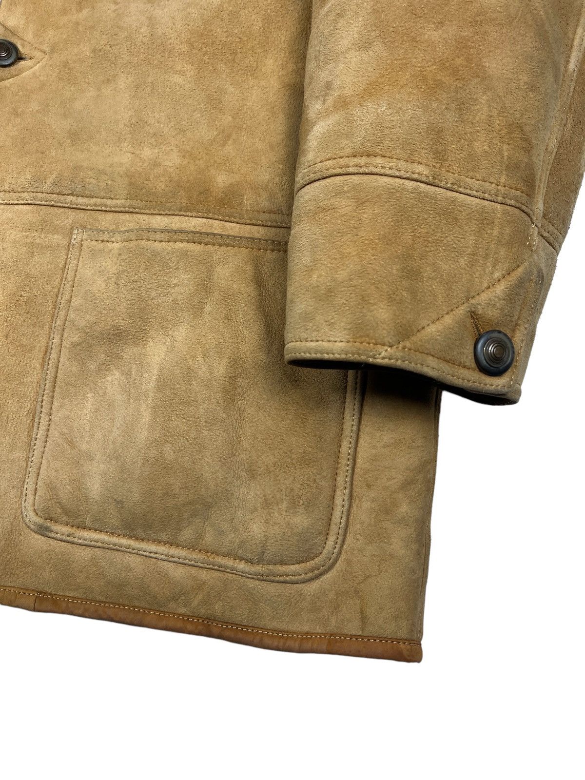 L.L. Bean Vintage LL Bean 🇵🇹 Sherpa Lined Leather Jacket Size US L / EU 52-54 / 3 - 3 Thumbnail