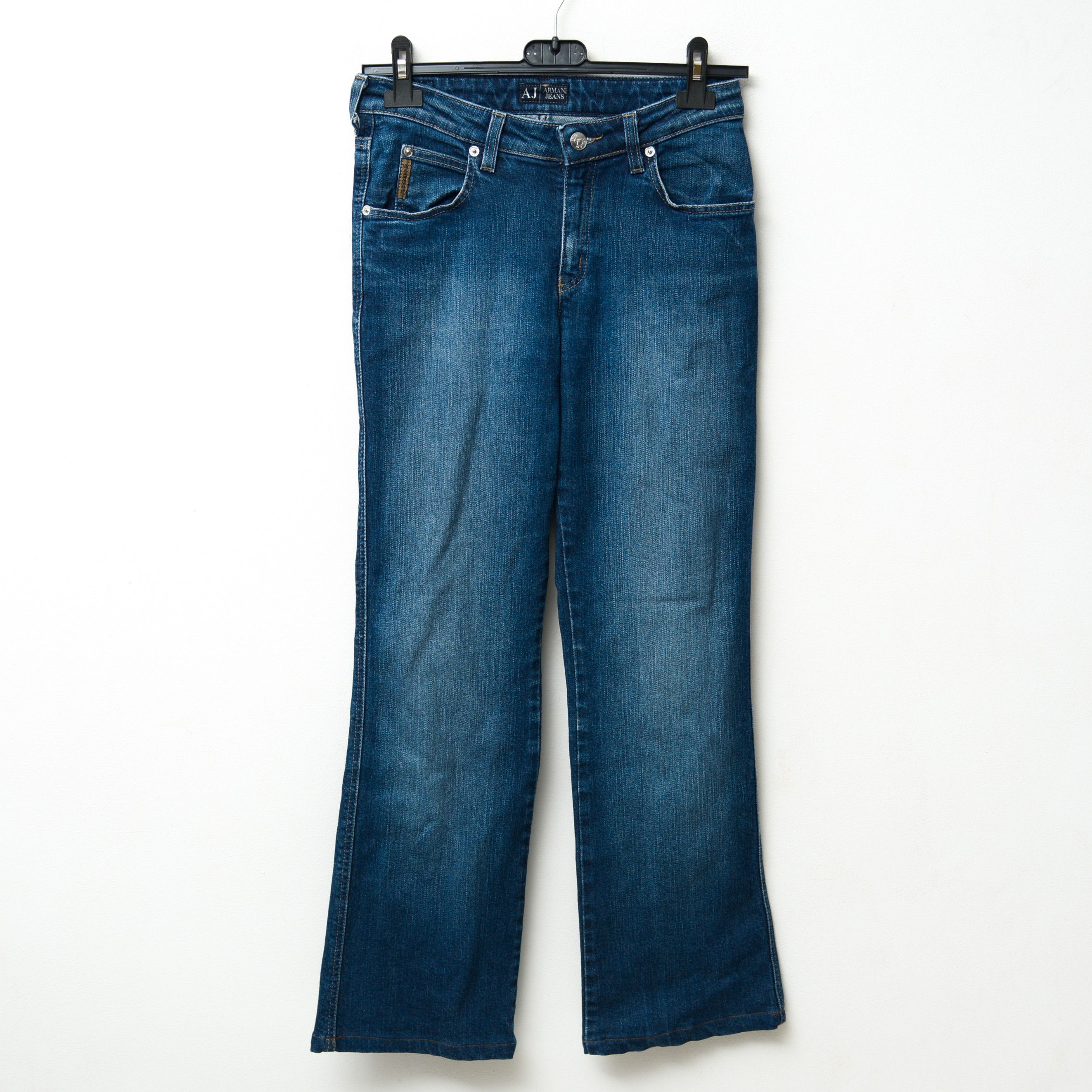 Armani Jeans Indigo 004 Women W28 Bootcut Trousers Pants Slim Denim Size 28" / US 6 / IT 42 - 1 Thumbnail
