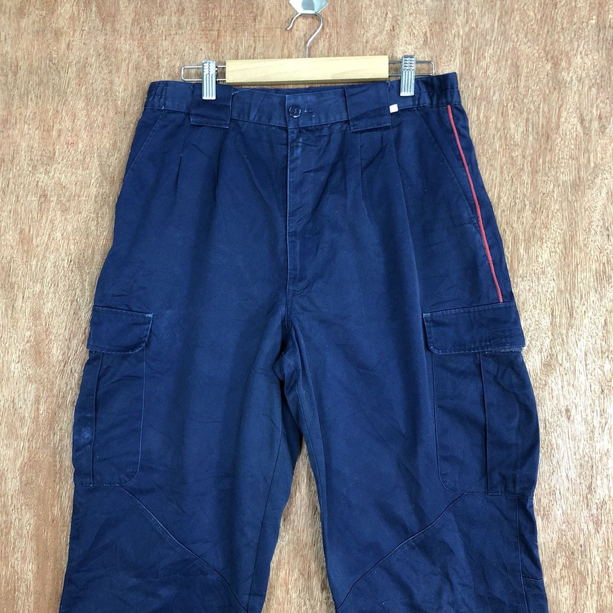Mizuno Mizuno Dark Blue worker multi pocket tactical Pants #H155 Size US 28 / EU 44 - 2 Thumbnail