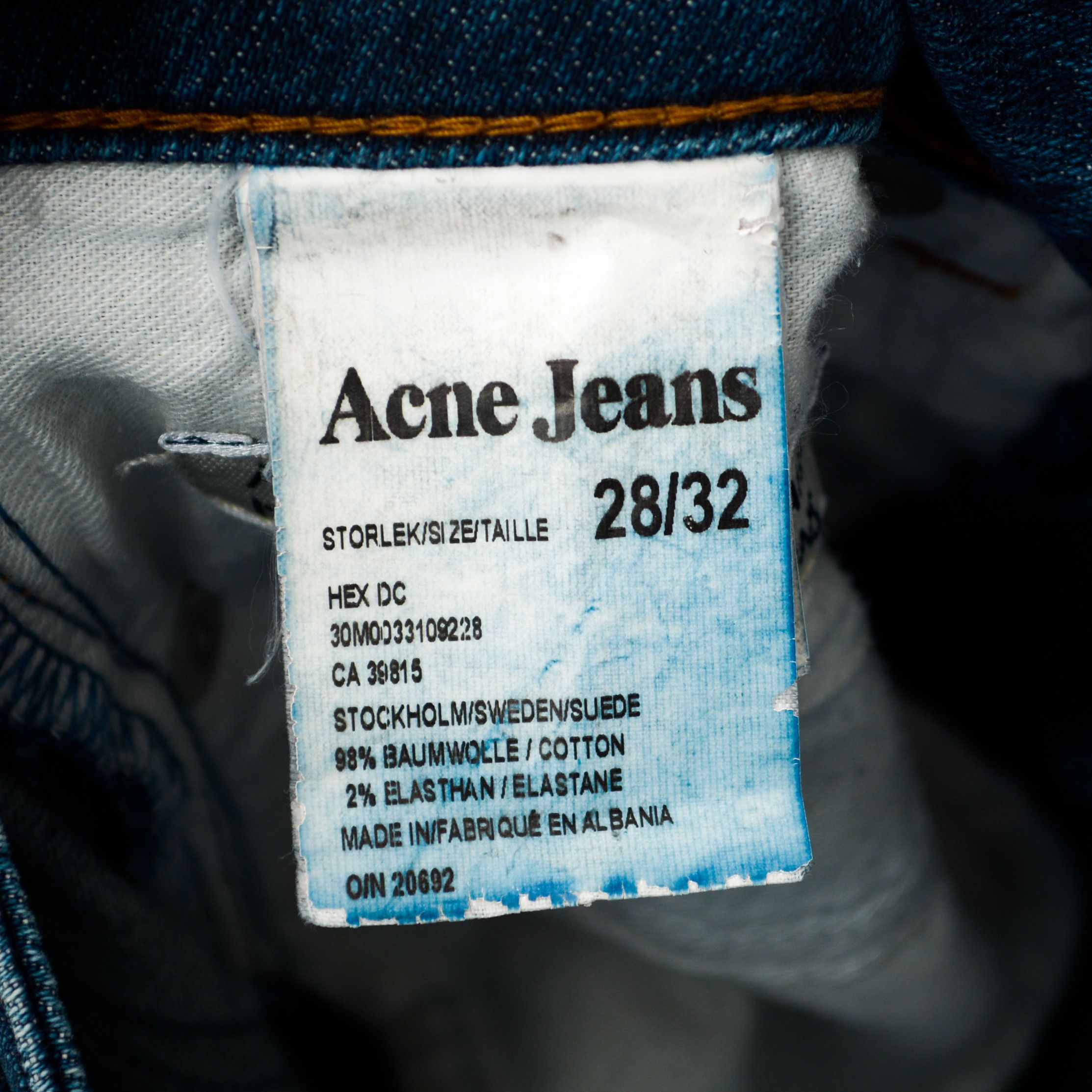 Acne Studios × Japanese Brand ACNE Jeans Hex DC Women W28 Pants Raw Slim Skinny Unwashed Size 28" / US 6 / IT 42 - 5 Thumbnail