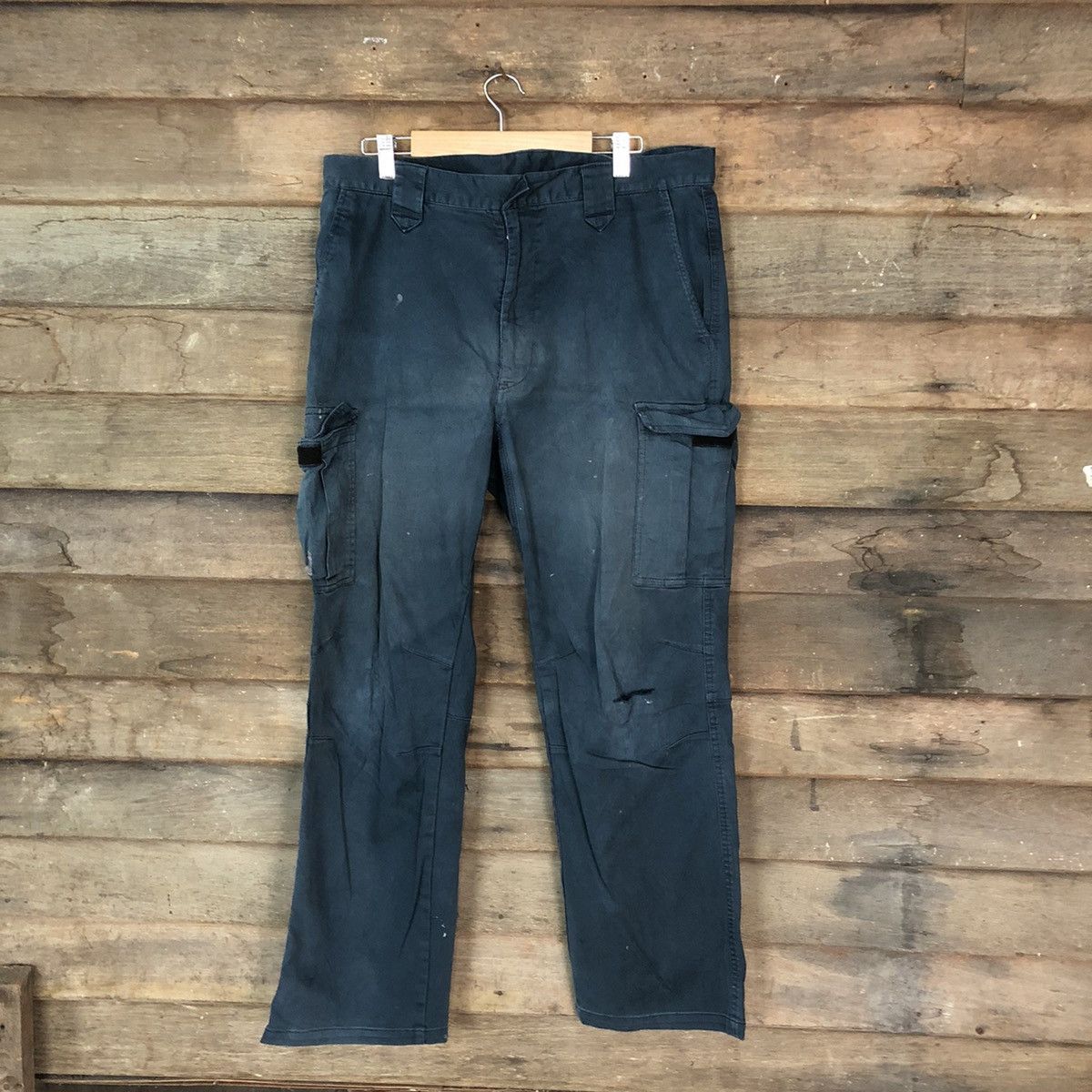 Japanese Brand Japan faded Blue vintage utility Cargo Pants #7050 Size US 36 / EU 52 - 1 Thumbnail