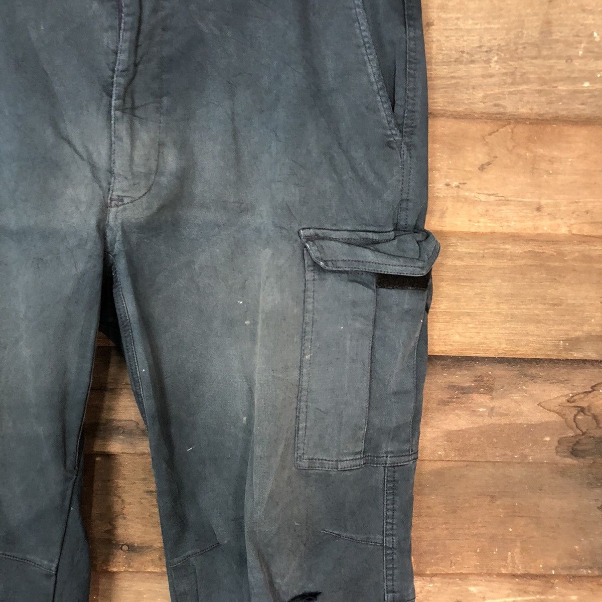 Japanese Brand Japan faded Blue vintage utility Cargo Pants #7050 Size US 36 / EU 52 - 7 Thumbnail