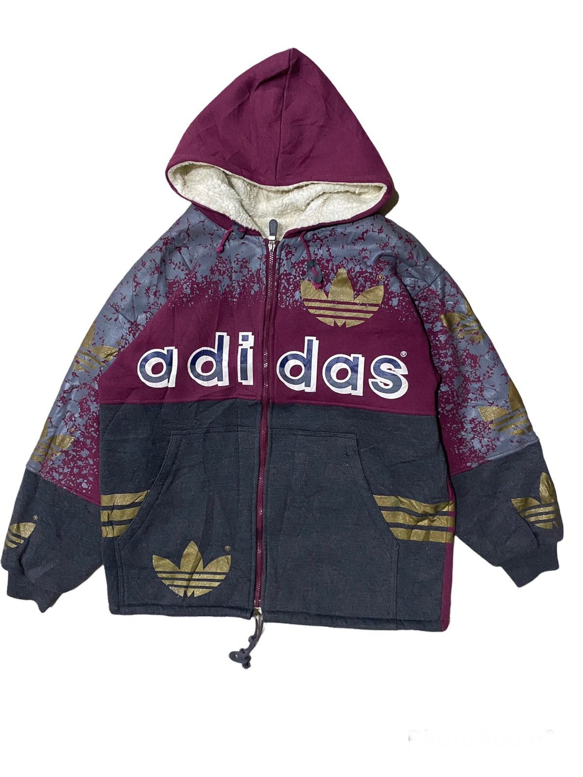 Rare Jacket Adidas Overprint Bigo logo design Rapper style