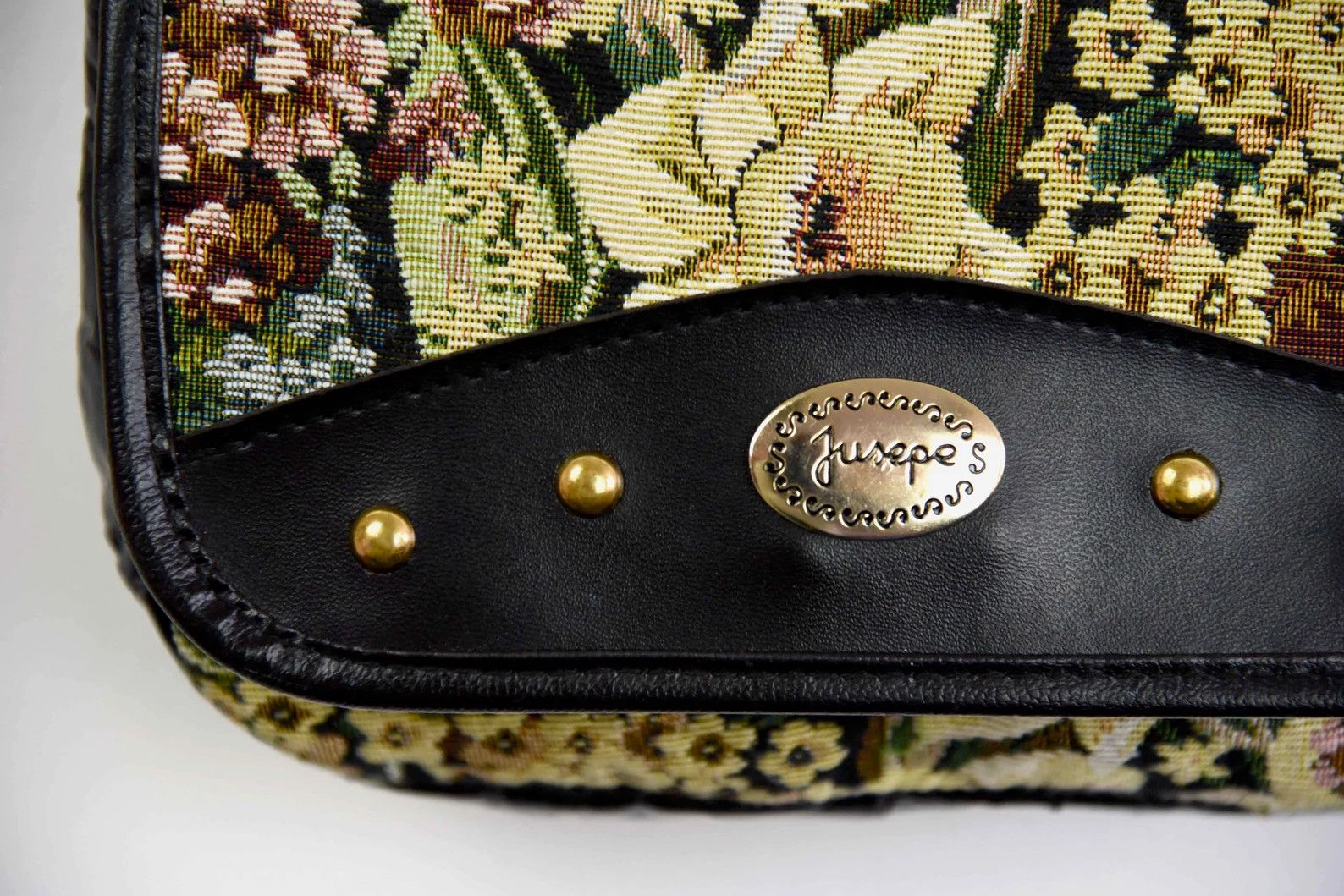 Leather × Other × Vintage Floral Tapestry Faux Leather Shoulder Bag Purse Crossbody Size ONE SIZE - 5 Thumbnail