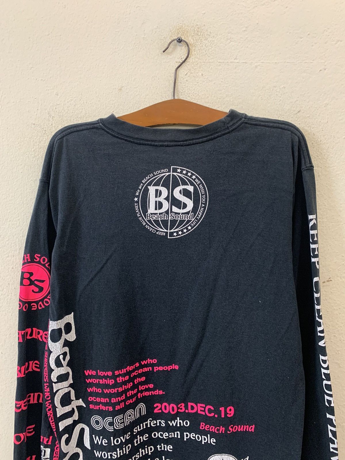 Japanese Brand Beach Sound Poem Long Sleeve Tshirt Size US M / EU 48-50 / 2 - 9 Thumbnail