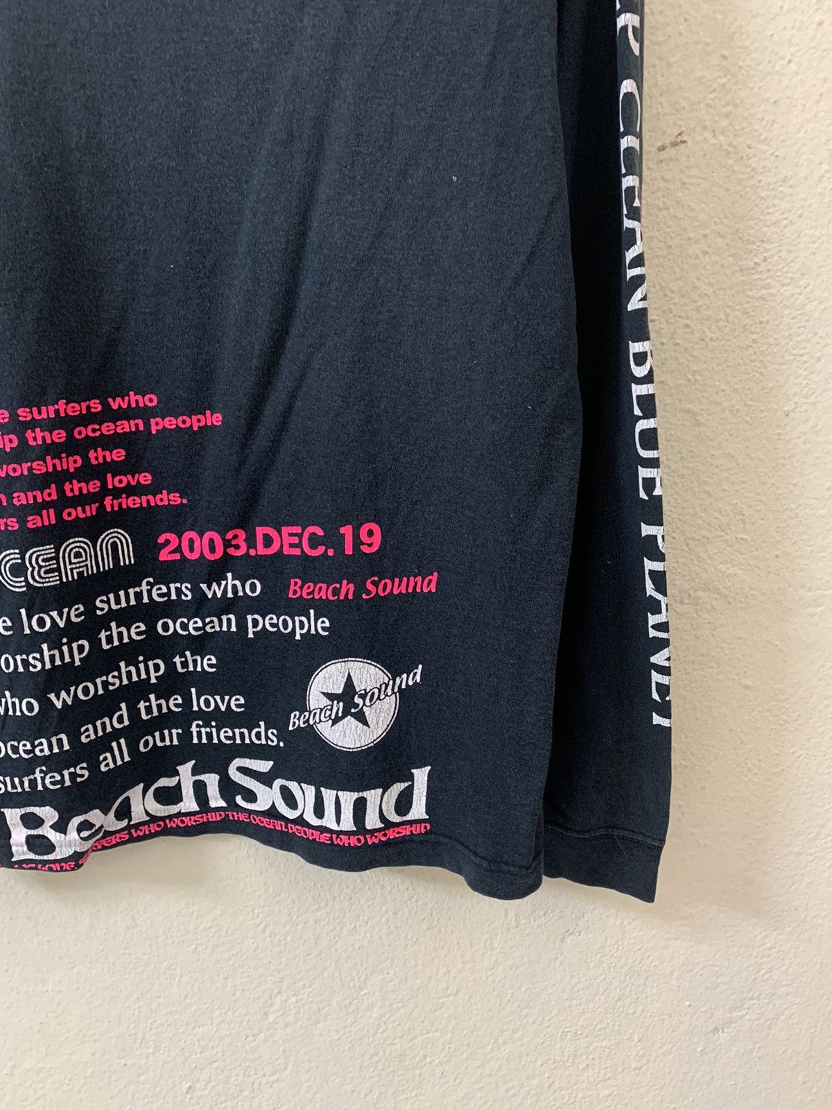 Japanese Brand Beach Sound Poem Long Sleeve Tshirt Size US M / EU 48-50 / 2 - 7 Thumbnail