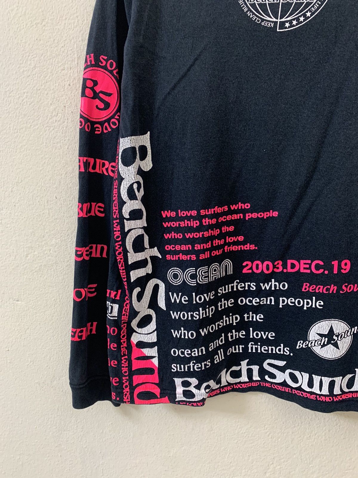 Japanese Brand Beach Sound Poem Long Sleeve Tshirt Size US M / EU 48-50 / 2 - 8 Thumbnail