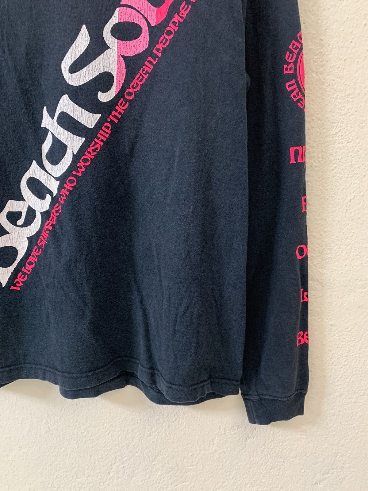 Japanese Brand Beach Sound Poem Long Sleeve Tshirt Size US M / EU 48-50 / 2 - 2 Thumbnail