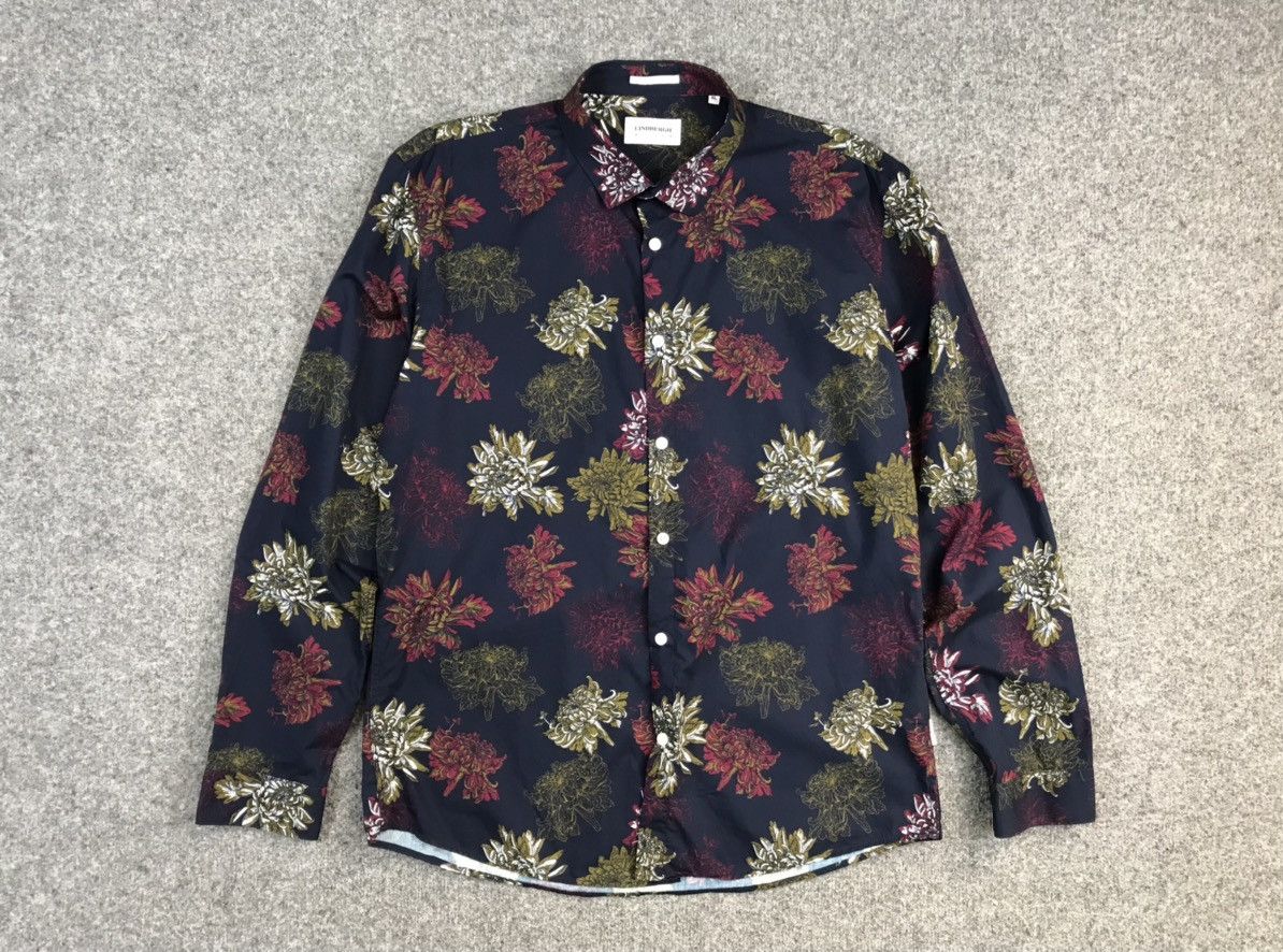 Lindbergh Lindbergh Floral shirt Size US XL / EU 56 / 4 - 2 Thumbnail
