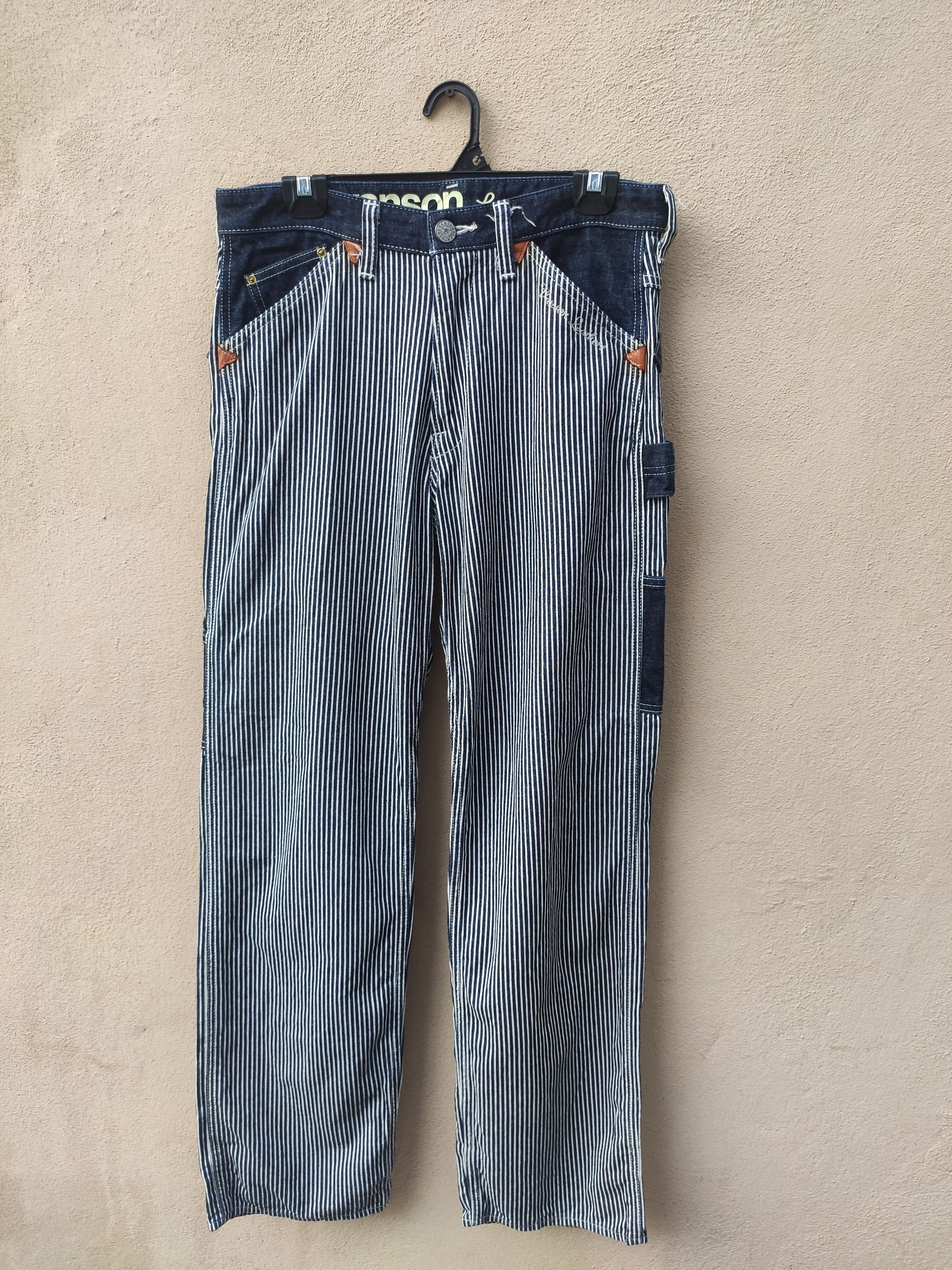 Vanson Leathers Vintage Vanson Leathers Hickory pants wabash workwear Size US 32 / EU 48 - 13 Thumbnail