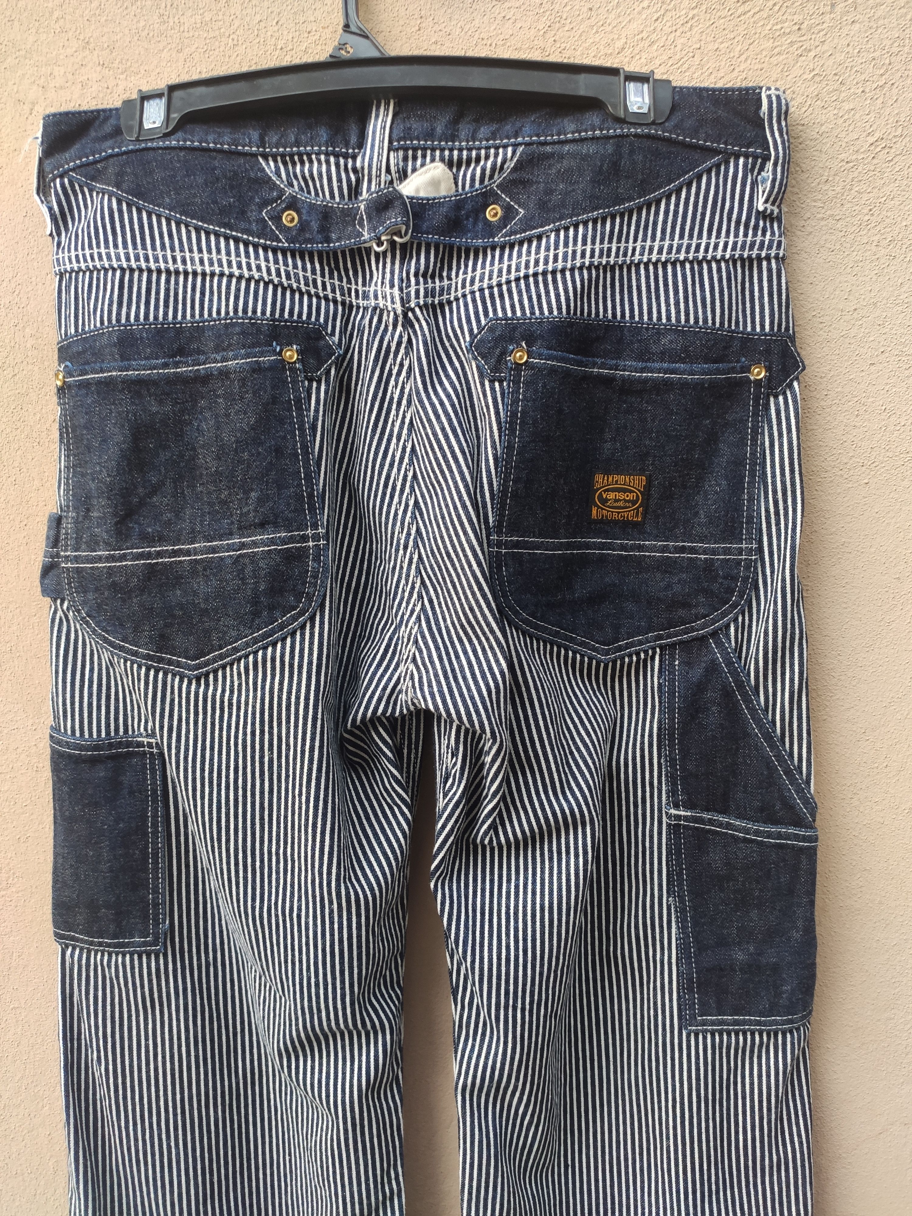 Vanson Leathers Vintage Vanson Leathers Hickory pants wabash workwear Size US 32 / EU 48 - 9 Thumbnail