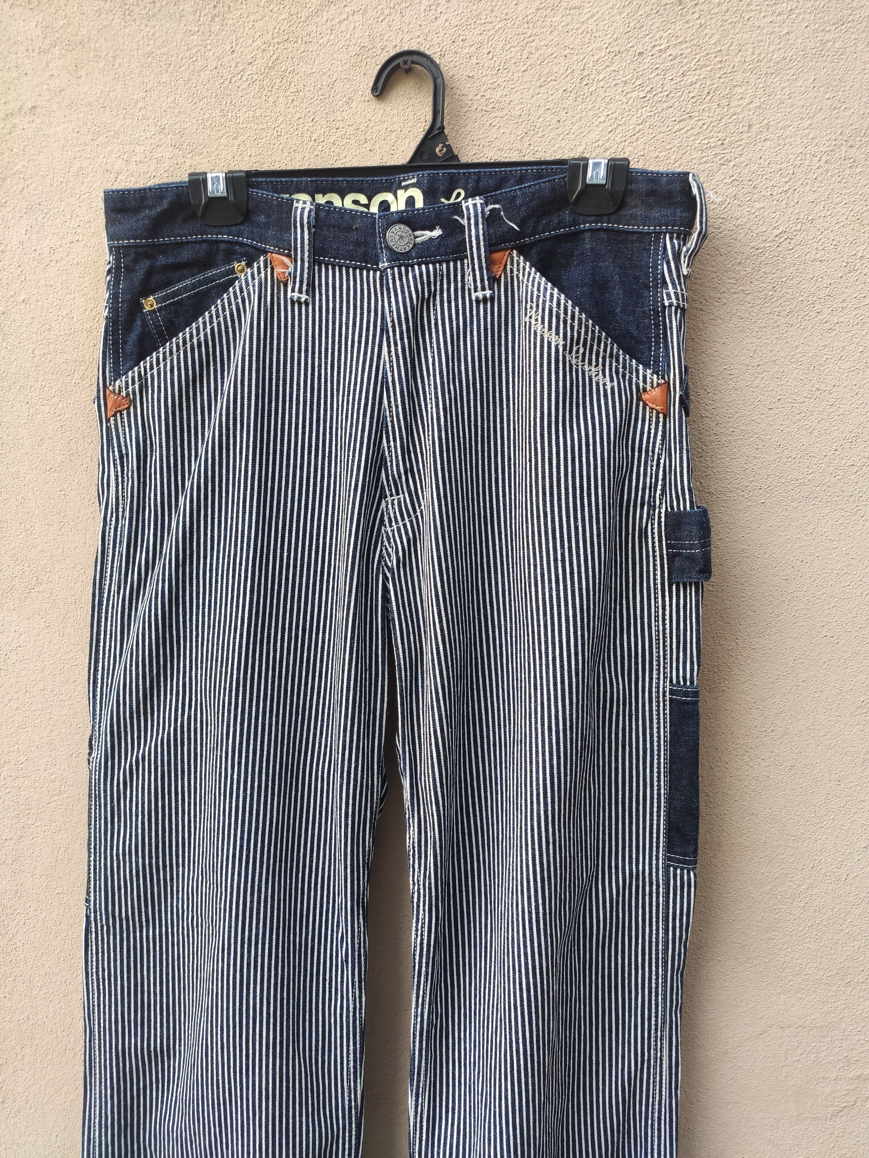 Vanson Leathers Vintage Vanson Leathers Hickory pants wabash workwear Size US 32 / EU 48 - 3 Thumbnail