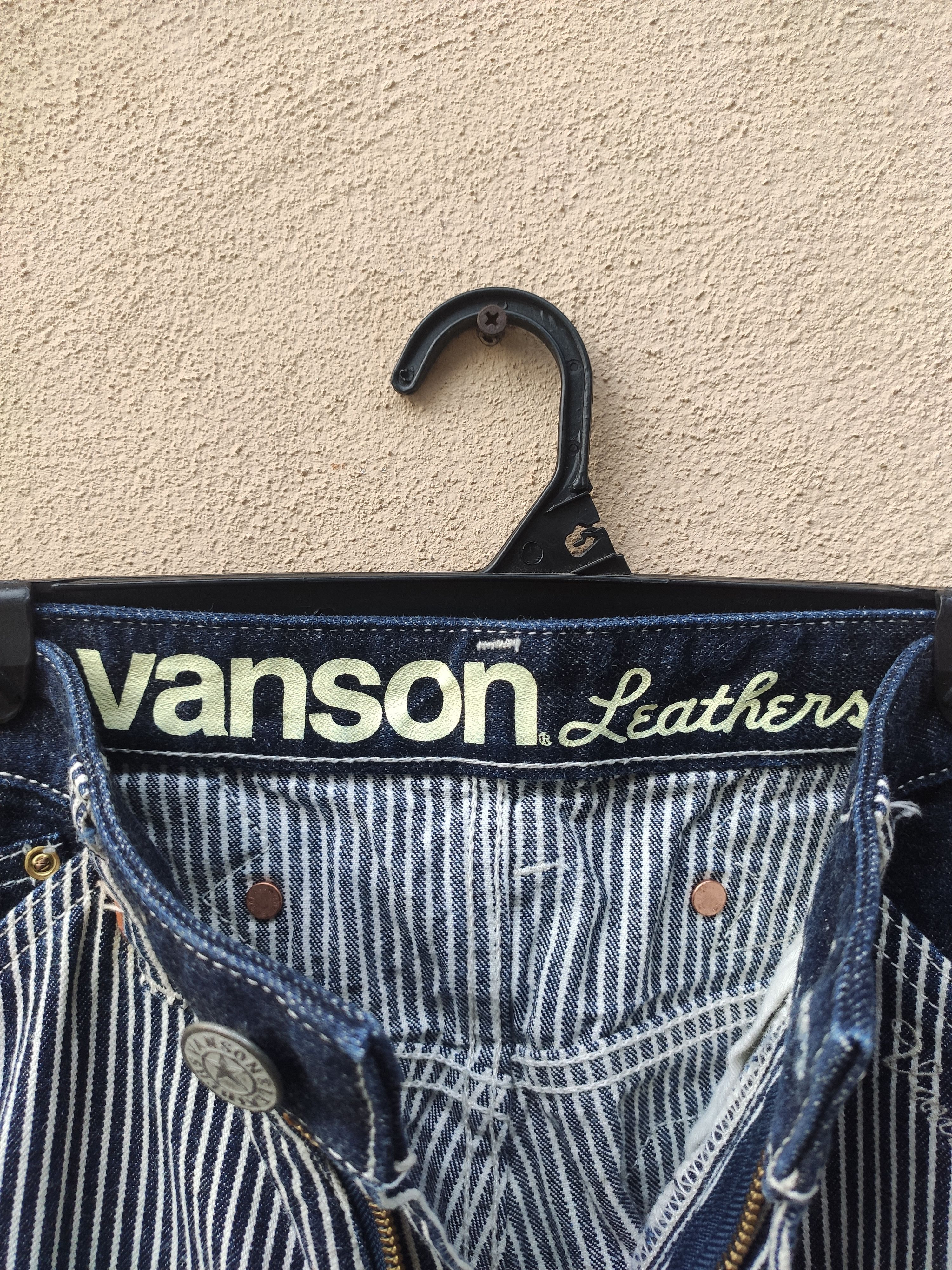 Vanson Leathers Vintage Vanson Leathers Hickory pants wabash workwear Size US 32 / EU 48 - 19 Thumbnail