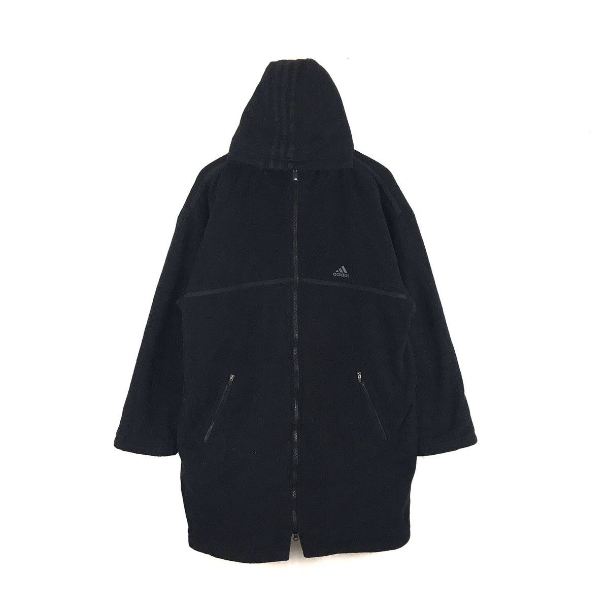 Adidas Vintage Adidas Hoodie Winter Jacket Large Size Size US L / EU 52-54 / 3 - 1 Thumbnail