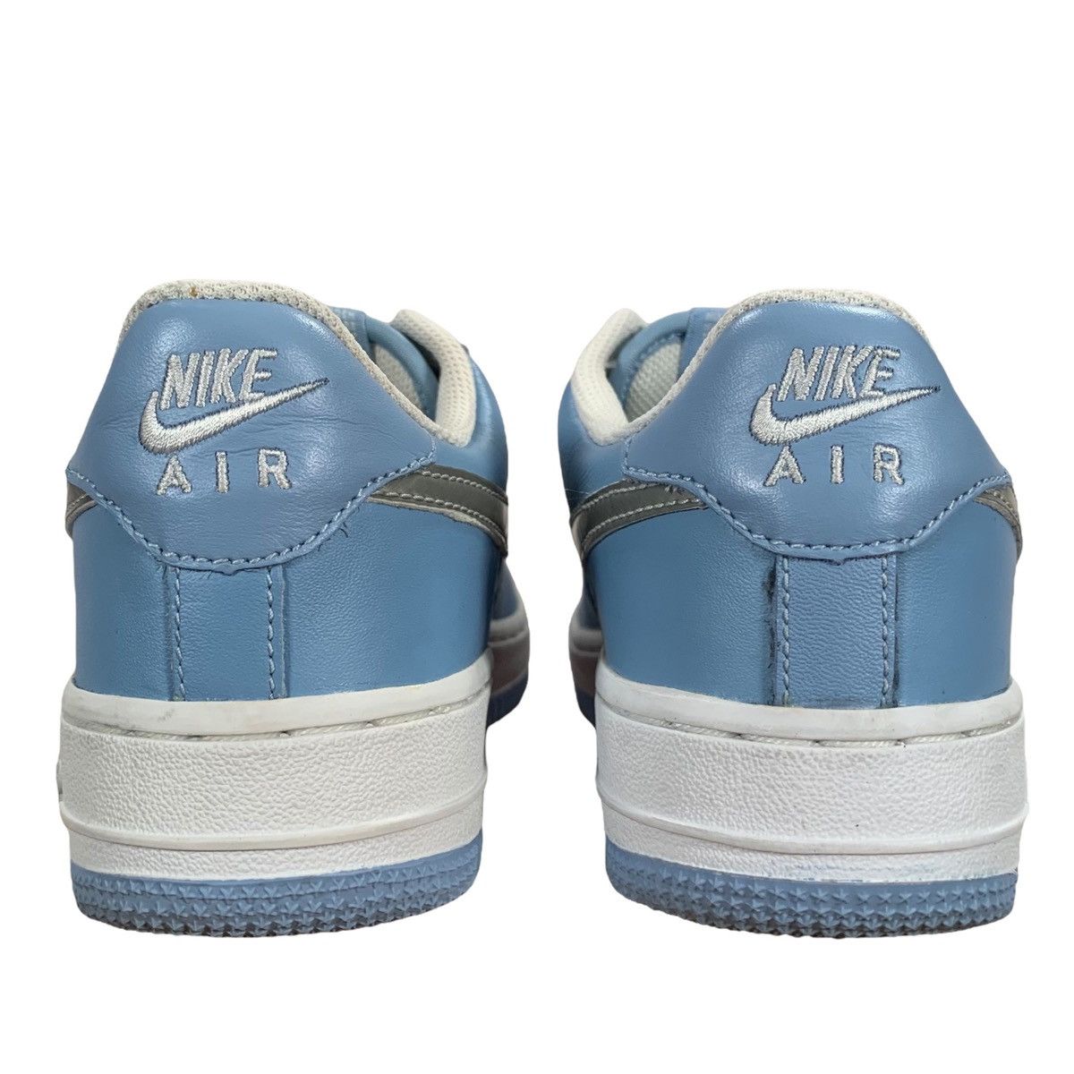 Nike VTG Nike Air Force 1 Blue Cap Metallic Silver 2004 Sneakers Size US 6 / IT 36 - 5 Thumbnail