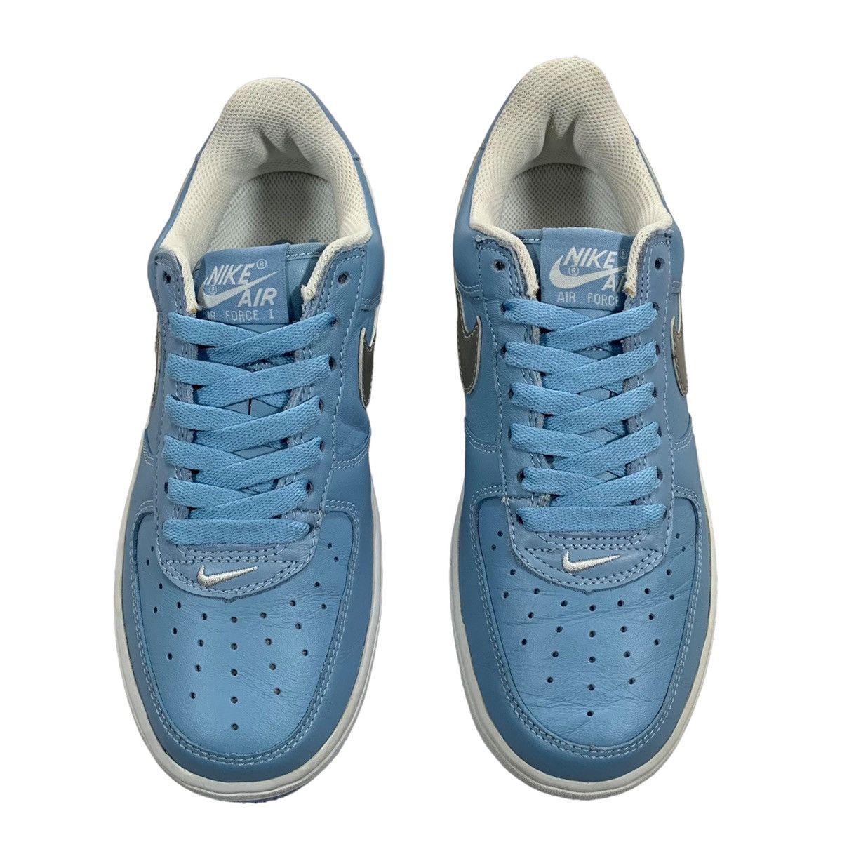 Nike VTG Nike Air Force 1 Blue Cap Metallic Silver 2004 Sneakers Size US 6 / IT 36 - 3 Thumbnail