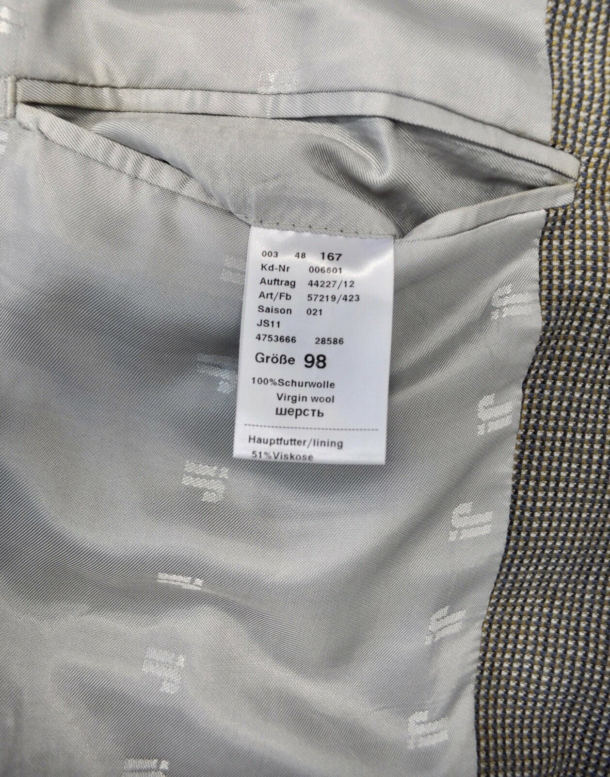 Joop! Textured Pattern US 40L UK Blazer Sport Coat Tweed Jacket 98 Size 40L - 8 Thumbnail