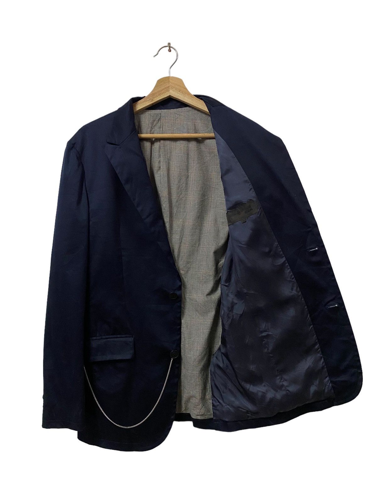 Comme Ca Ism × Comme des Garcons × Vintage Vtg🔥Comme Ca Du Mode Men Chain Blazer Syle Jacket Size S Size 34S - 4 Thumbnail