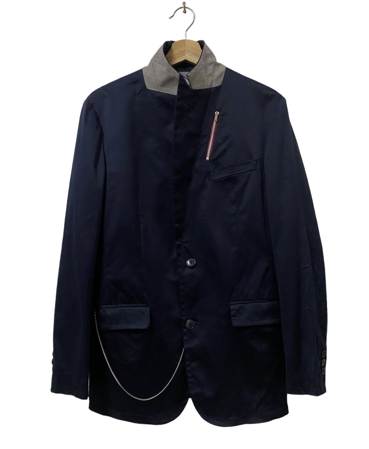 Comme Ca Ism × Comme des Garcons × Vintage Vtg🔥Comme Ca Du Mode Men Chain Blazer Syle Jacket Size S Size 34S - 1 Thumbnail