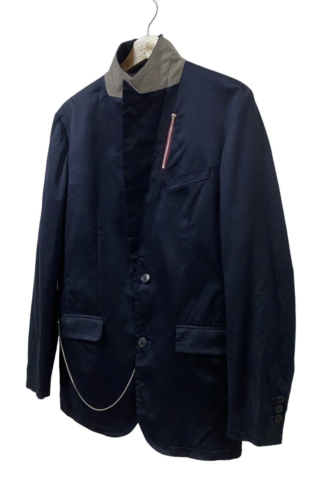 Comme Ca Ism × Comme des Garcons × Vintage Vtg🔥Comme Ca Du Mode Men Chain Blazer Syle Jacket Size S Size 34S - 9 Thumbnail