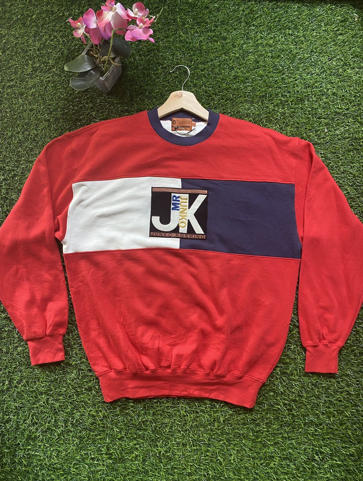 Japanese Brand × Mr. Junko × Vintage Vintage Mr Junko Mutilcolour Sweatshirt Size US L / EU 52-54 / 3 - 1 Thumbnail