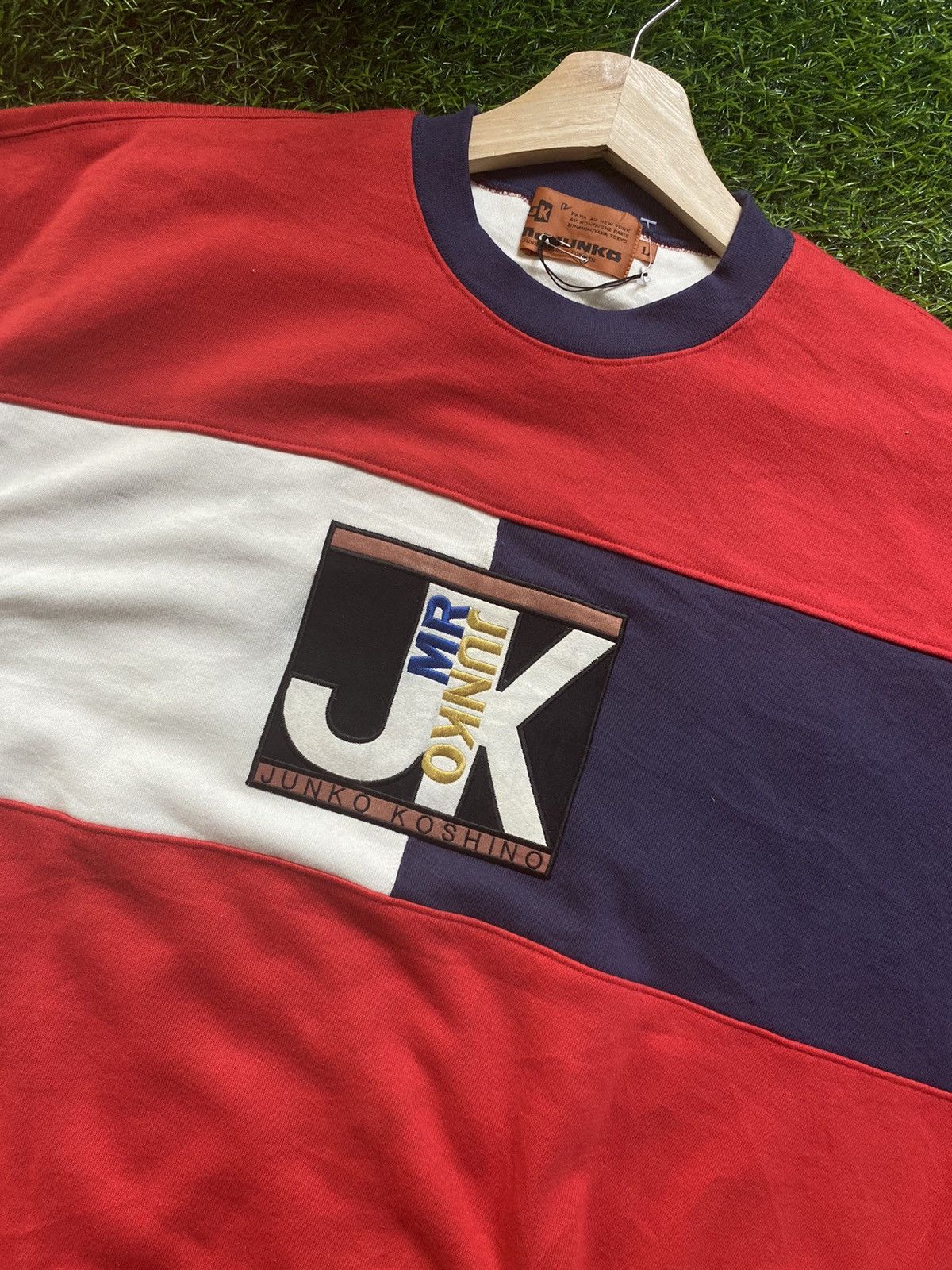 Japanese Brand × Mr. Junko × Vintage Vintage Mr Junko Mutilcolour Sweatshirt Size US L / EU 52-54 / 3 - 2 Thumbnail