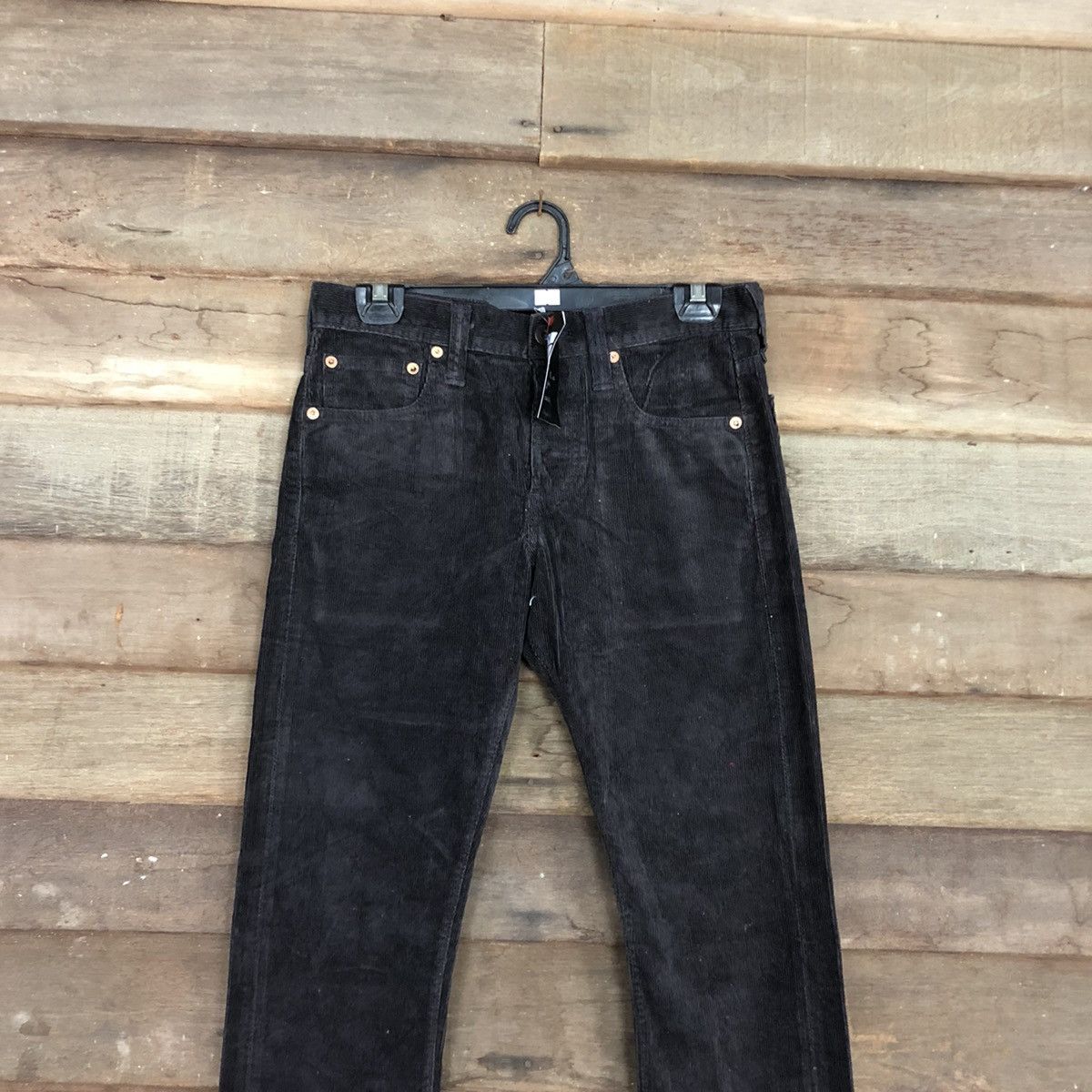 Full Count & Co. DL Full Count Brown Corduroy Denim Pants #4974 Size US 30 / EU 46 - 2 Thumbnail
