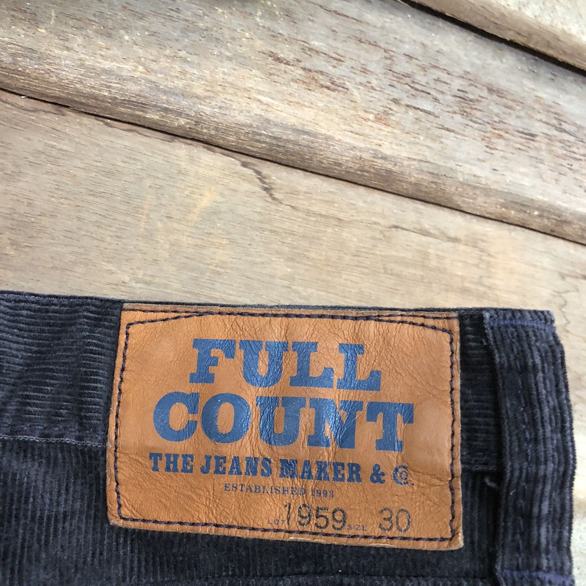 Full Count & Co. DL Full Count Brown Corduroy Denim Pants #4974 Size US 30 / EU 46 - 11 Thumbnail