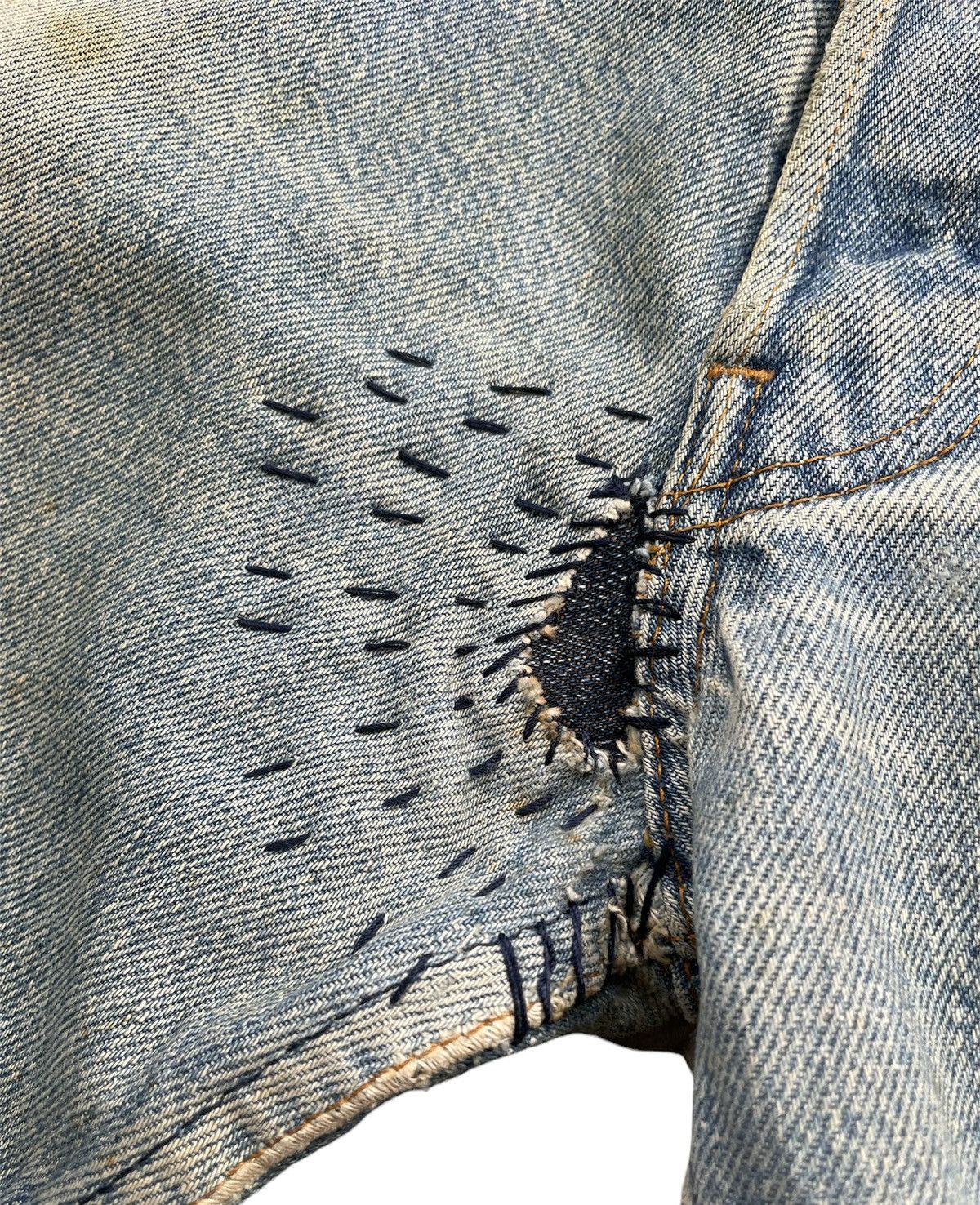 Levi's Levis 501 e 80’s Vintage Aging Faded Distressed Rework Size US 34 / EU 50 - 10 Thumbnail