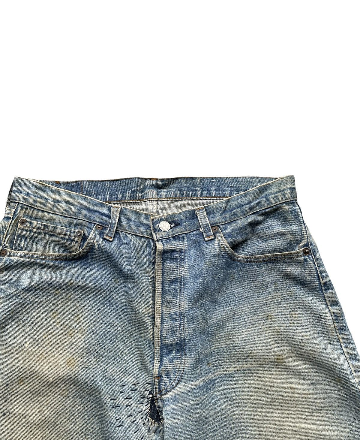 Levi's Levis 501 e 80’s Vintage Aging Faded Distressed Rework Size US 34 / EU 50 - 11 Thumbnail
