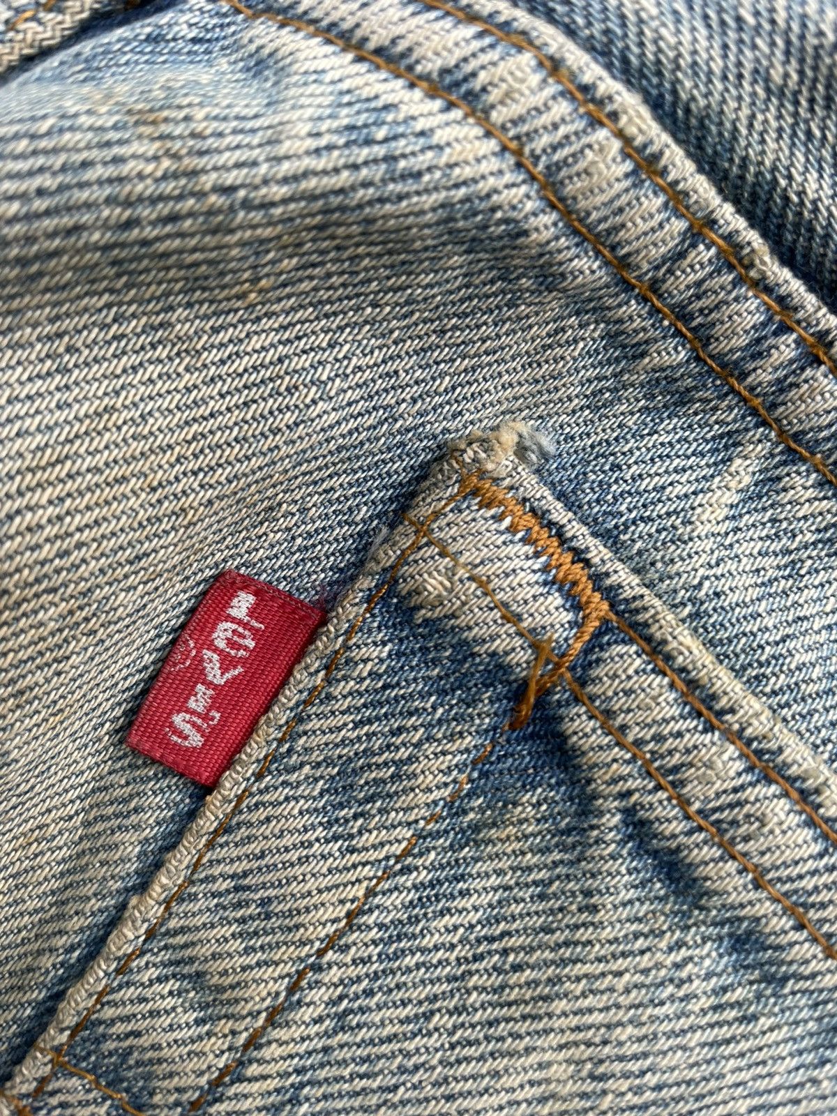 Levi's Levis 501 e 80’s Vintage Aging Faded Distressed Rework Size US 34 / EU 50 - 19 Thumbnail