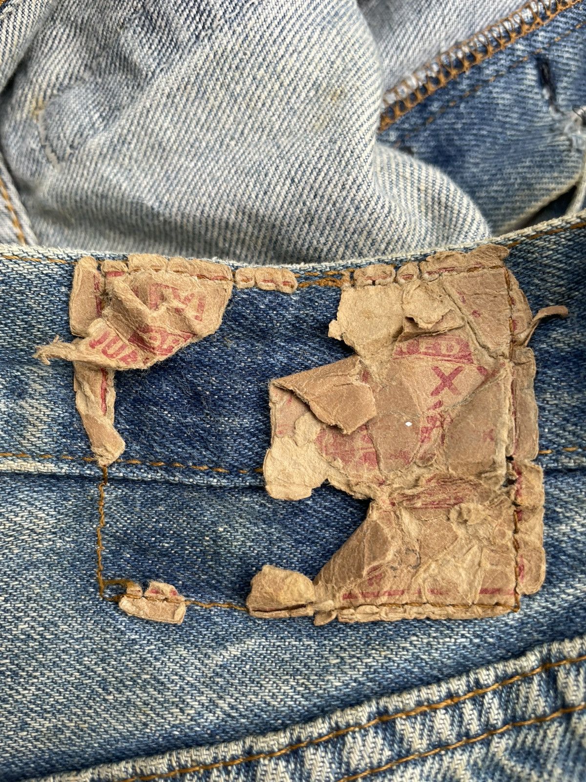 Levi's Levis 501 e 80’s Vintage Aging Faded Distressed Rework Size US 34 / EU 50 - 18 Thumbnail