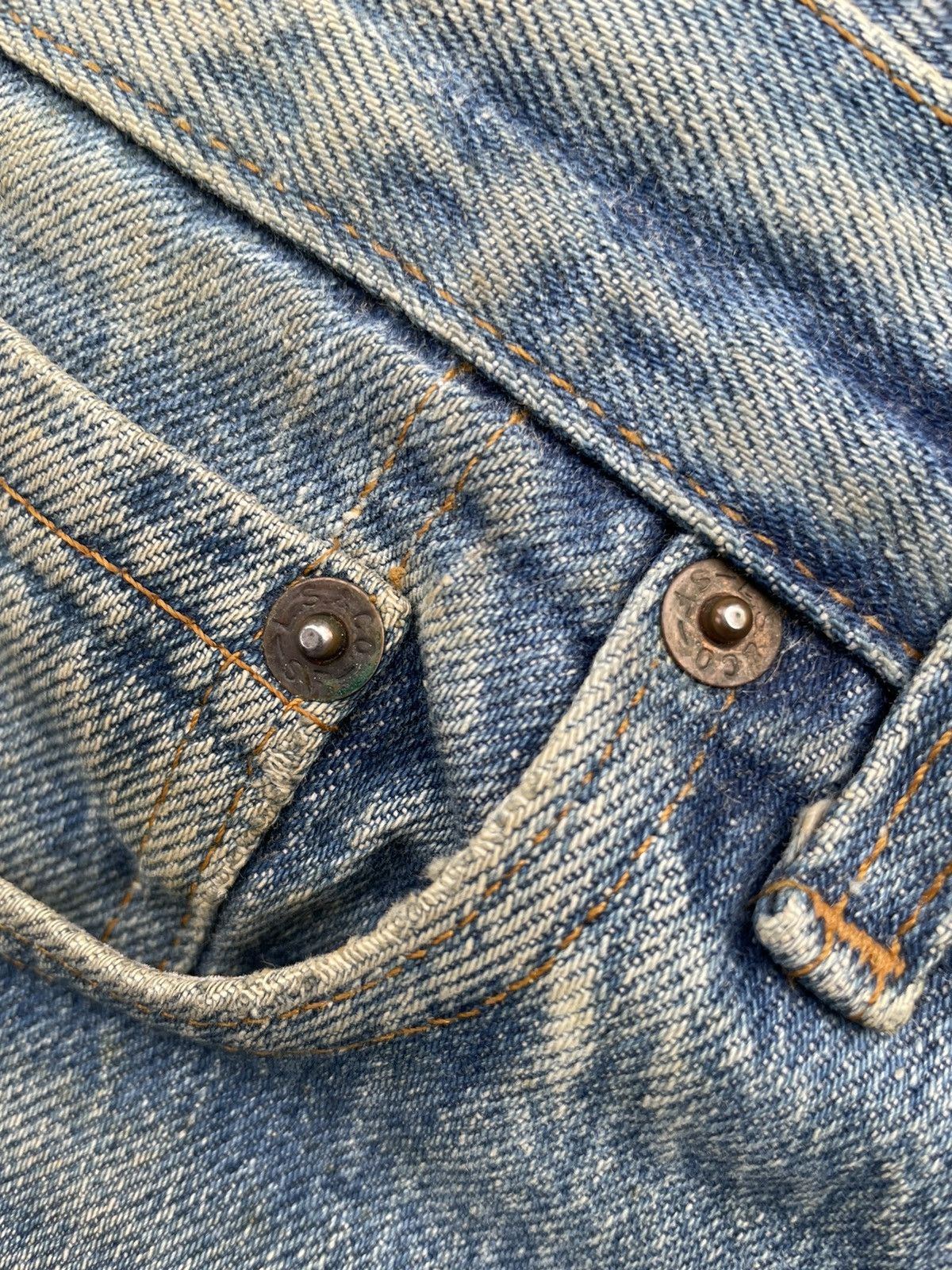 Levi's Levis 501 e 80’s Vintage Aging Faded Distressed Rework Size US 34 / EU 50 - 24 Thumbnail