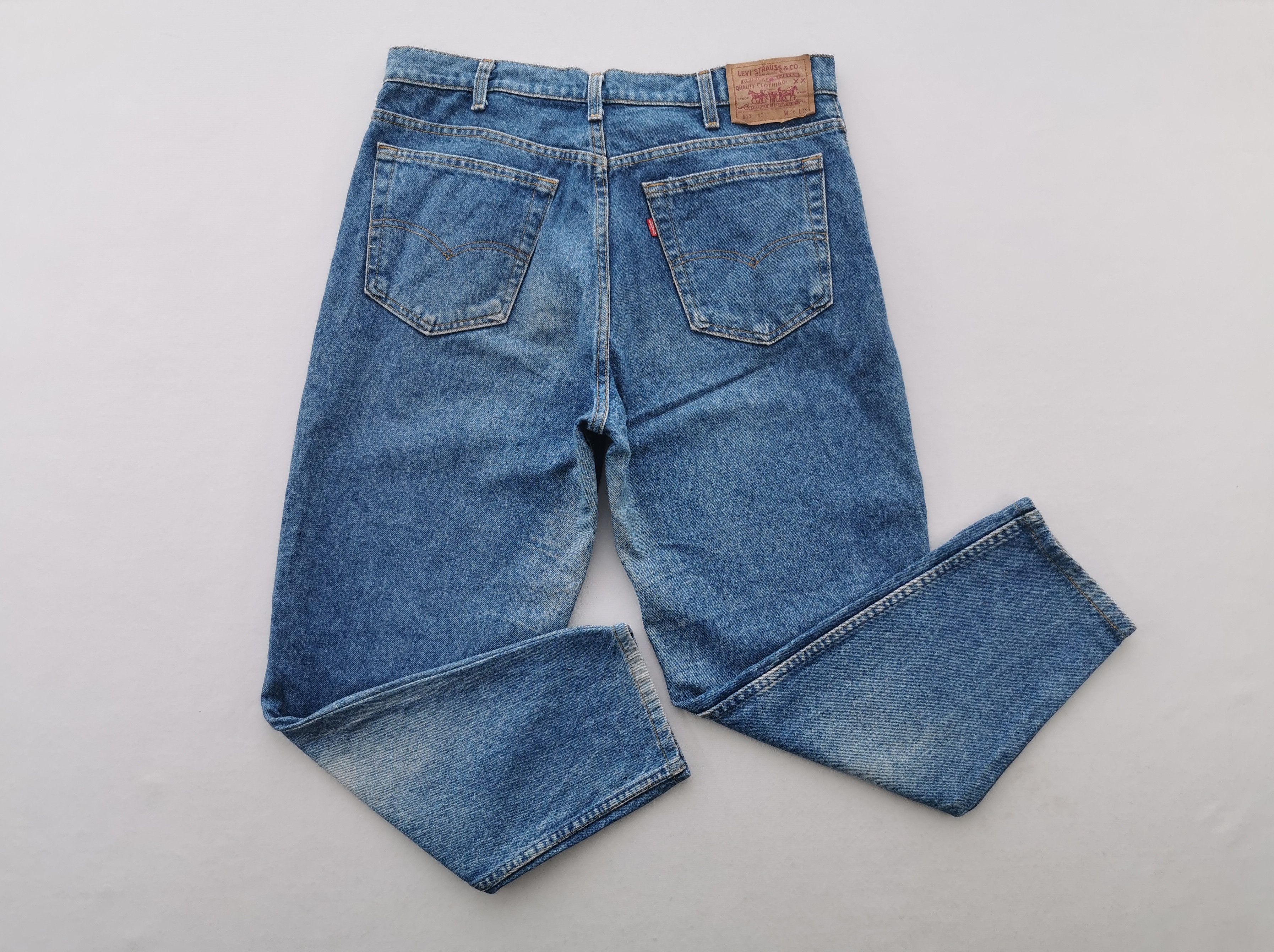 Levis Lot 610 Denim Pants Made In USA Size 35/36x32