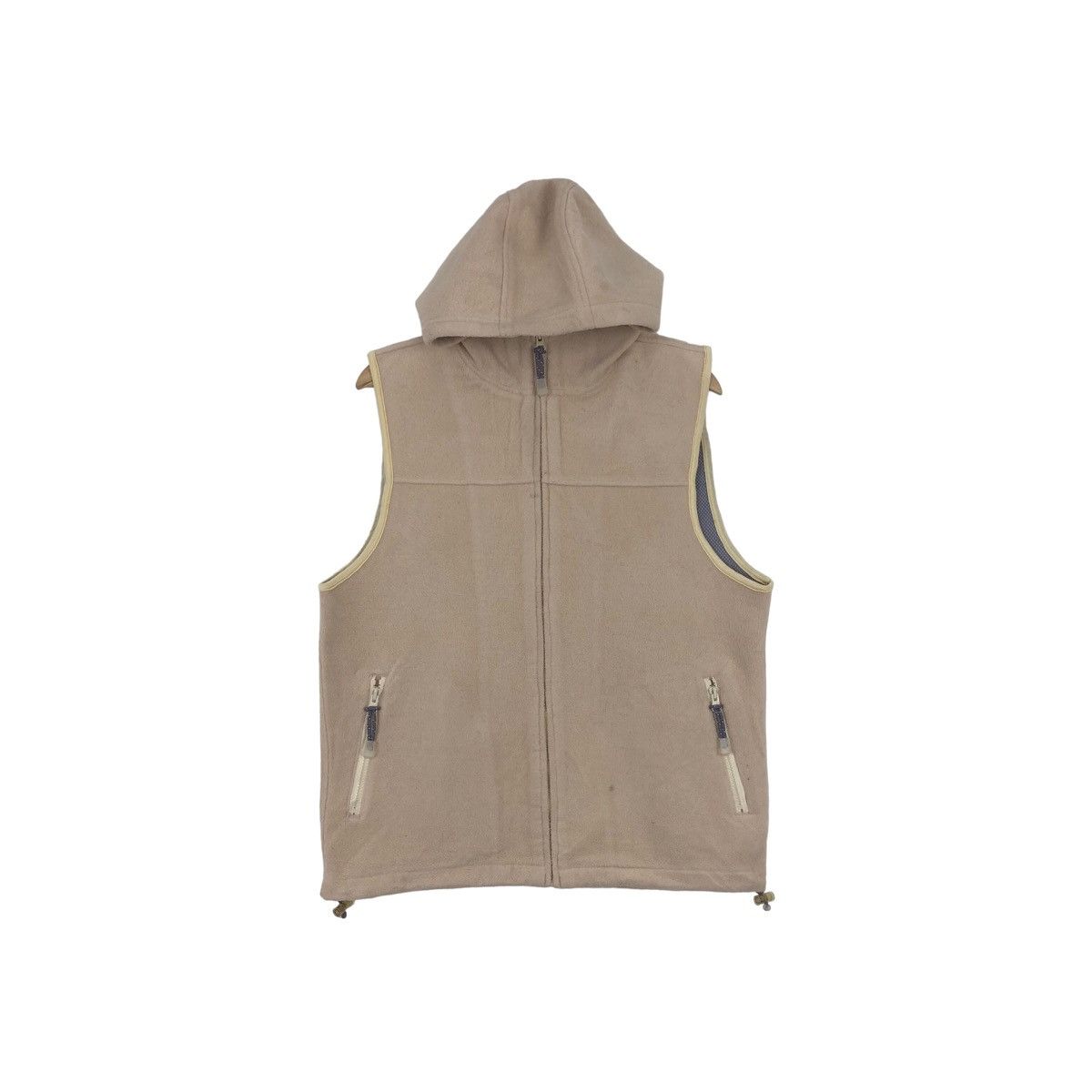 Vtg OTARIE HOMME JAPAN Sleeveless Hoodie Fleece Sweater