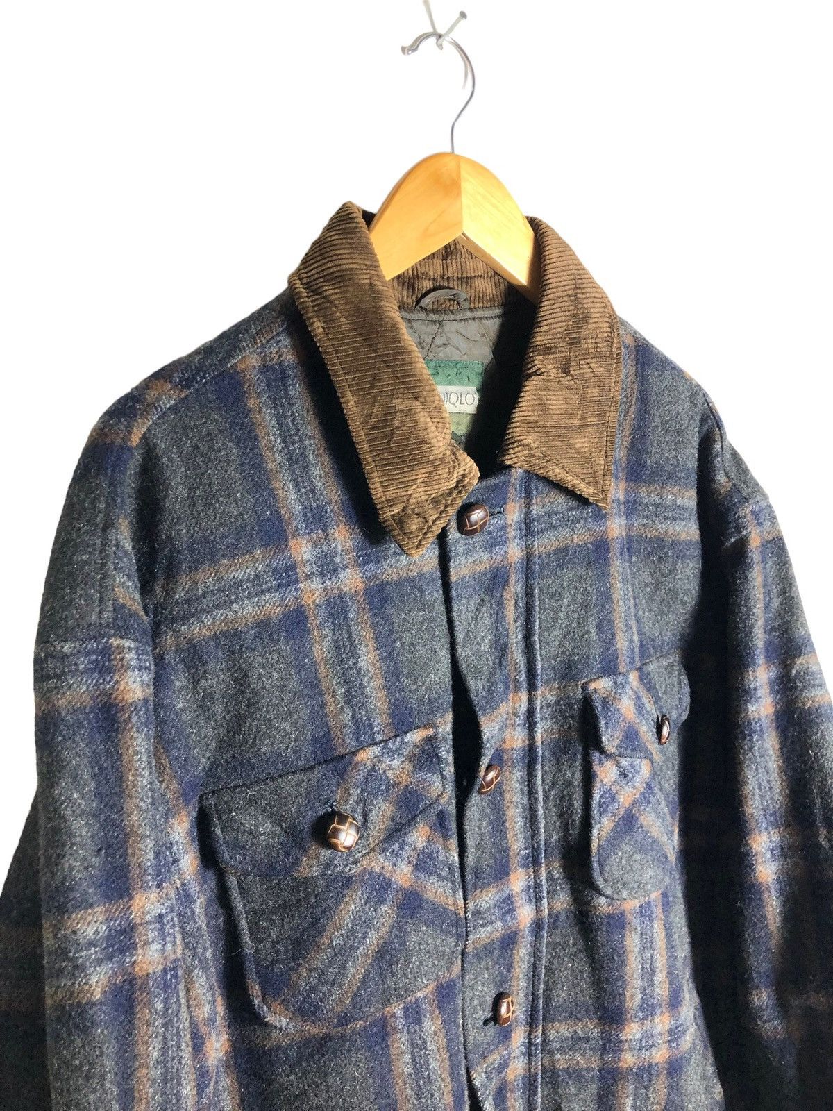 Japanese Brand × Uniqlo Japanese Brand Uniqlo Flannel wool zipper Jacket Size US XL / EU 56 / 4 - 3 Thumbnail