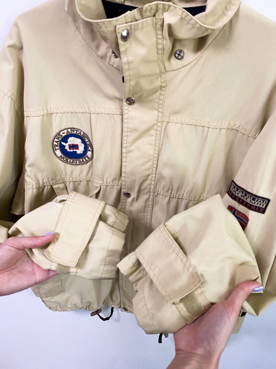 Napapijri × Vintage Vintage Napapijri Raincoat Waterproof Jacket Size US L / EU 52-54 / 3 - 5 Thumbnail