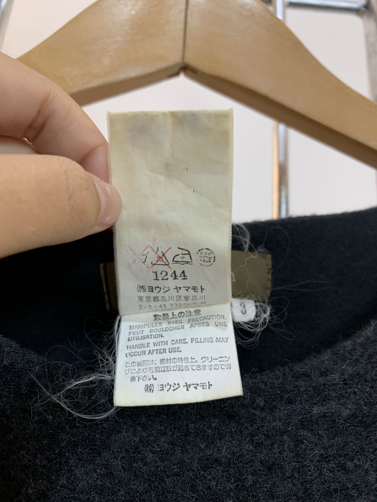 Y's for Men Y's for men Yohji Yamamoto Wool Long Sleeve T-shirt Size US L / EU 52-54 / 3 - 5 Thumbnail