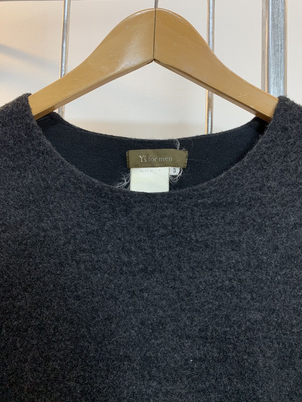 Y's for Men Y's for men Yohji Yamamoto Wool Long Sleeve T-shirt Size US L / EU 52-54 / 3 - 3 Thumbnail